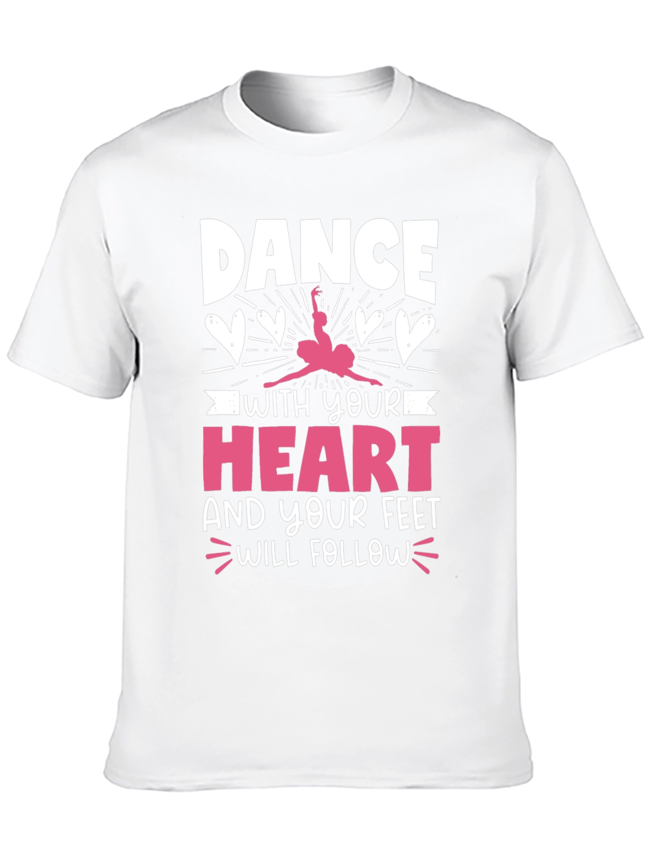 Dance with Your Heart Graphic Tee - Black