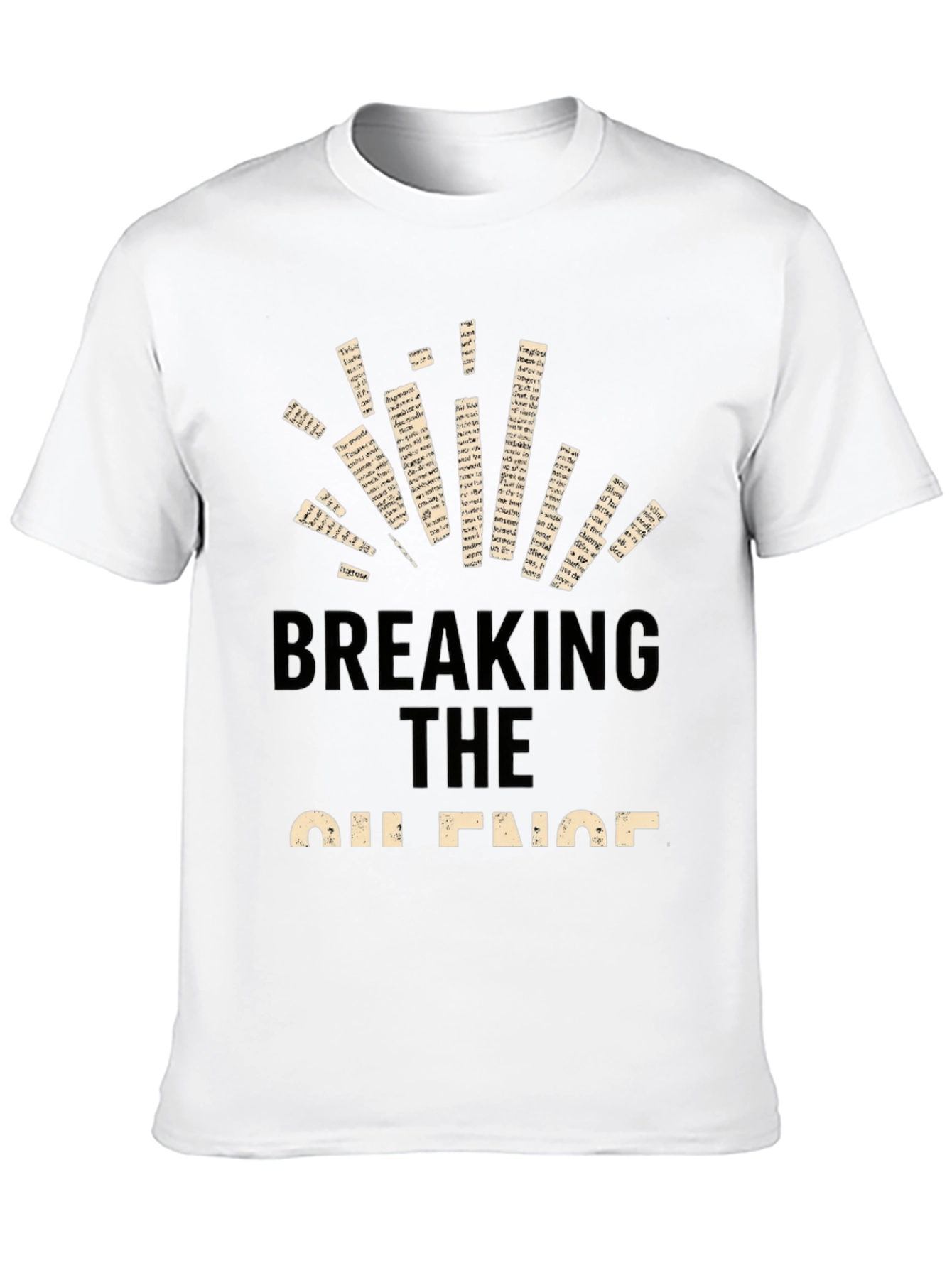 Breaking The Silence Graphic Print Black Tee