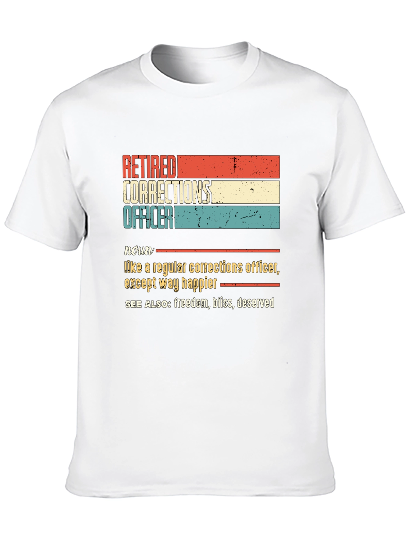 Retired Corrections Officer Graphic T-Shirt
