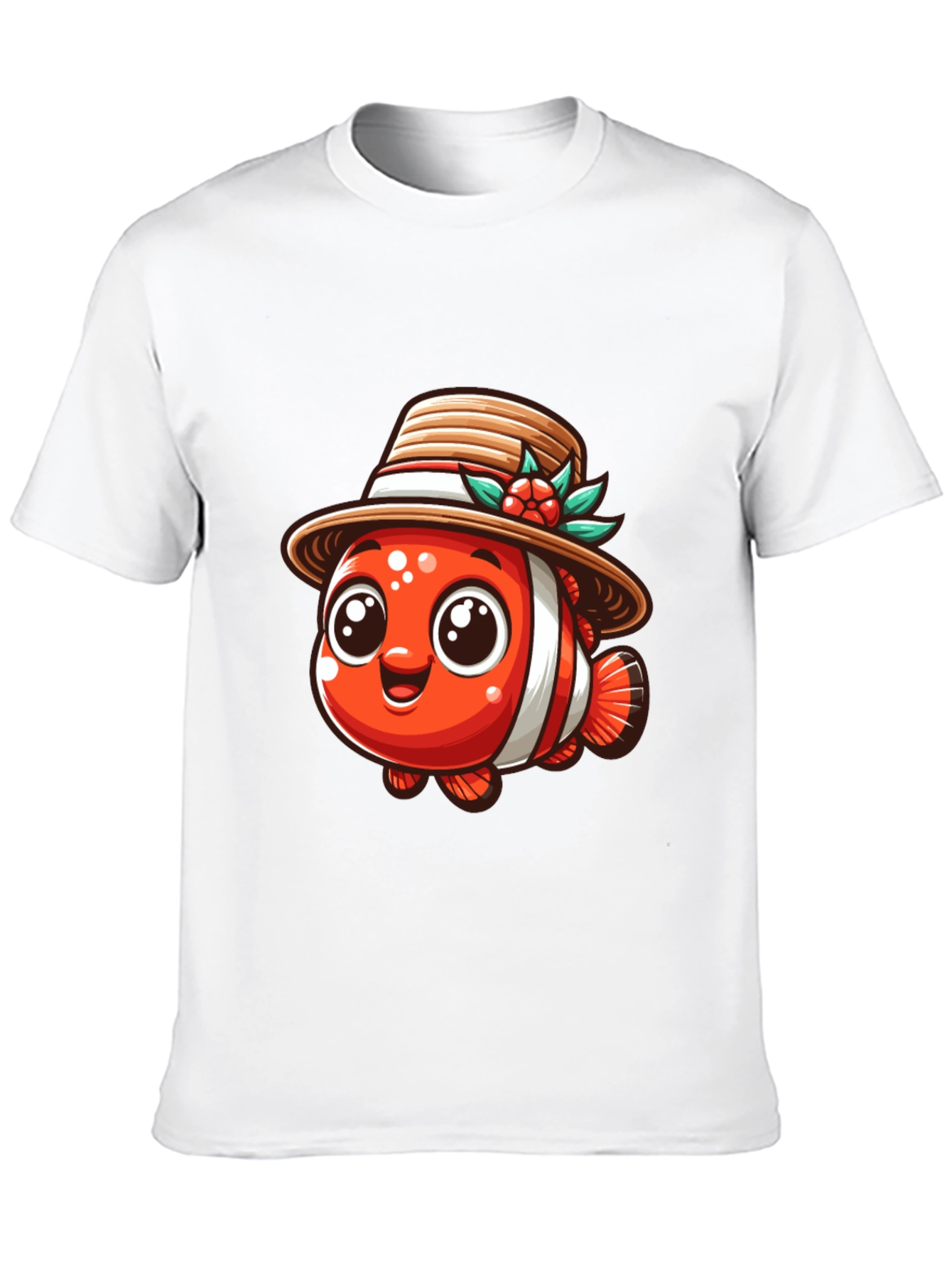 Clownfish in Hat Graphic Tee
