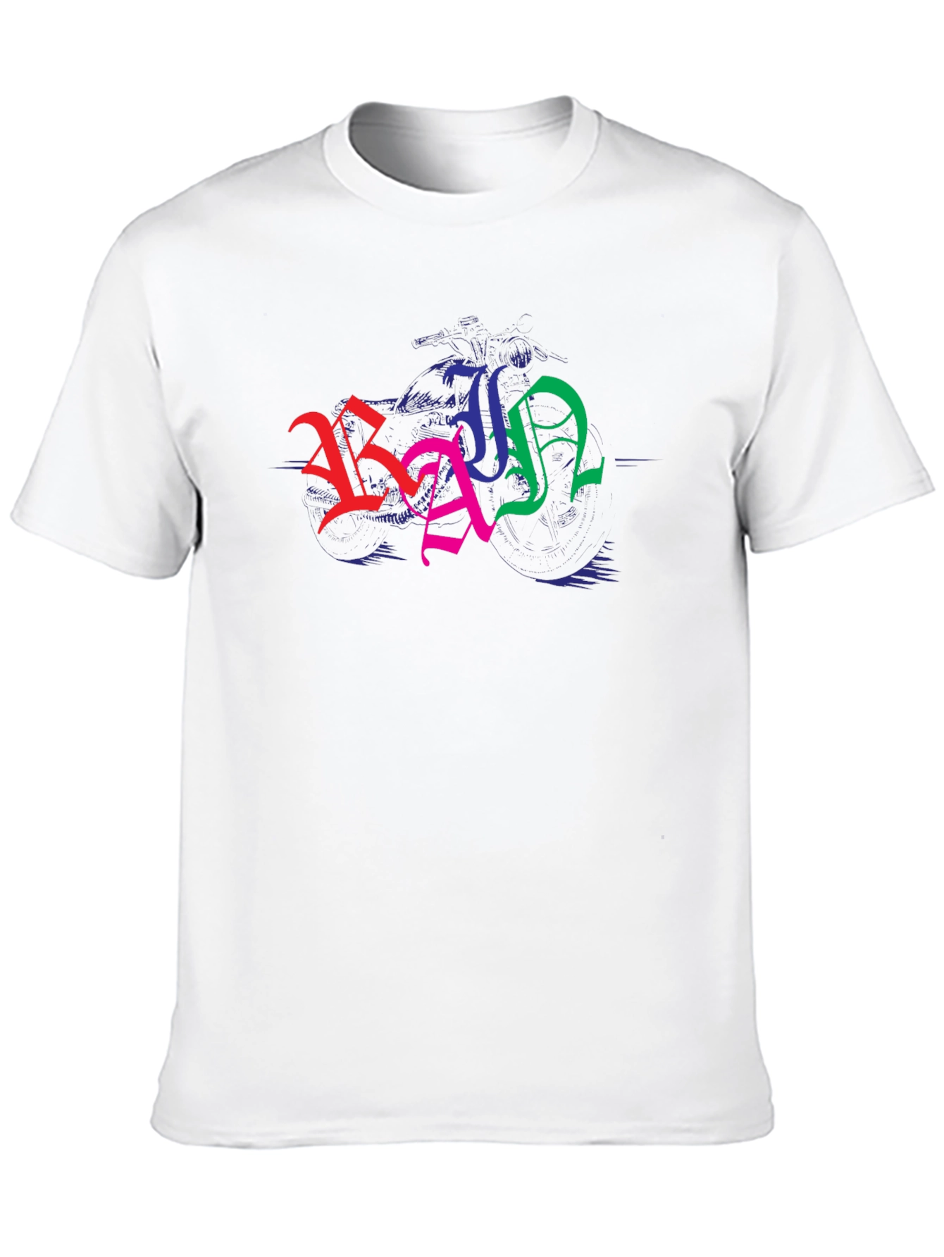 Colorful Graphic Black T-Shirt