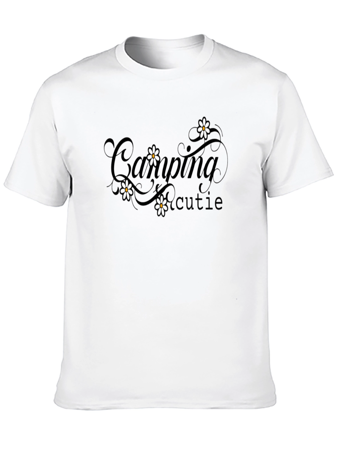 Camping Cutie Black Graphic Tee
