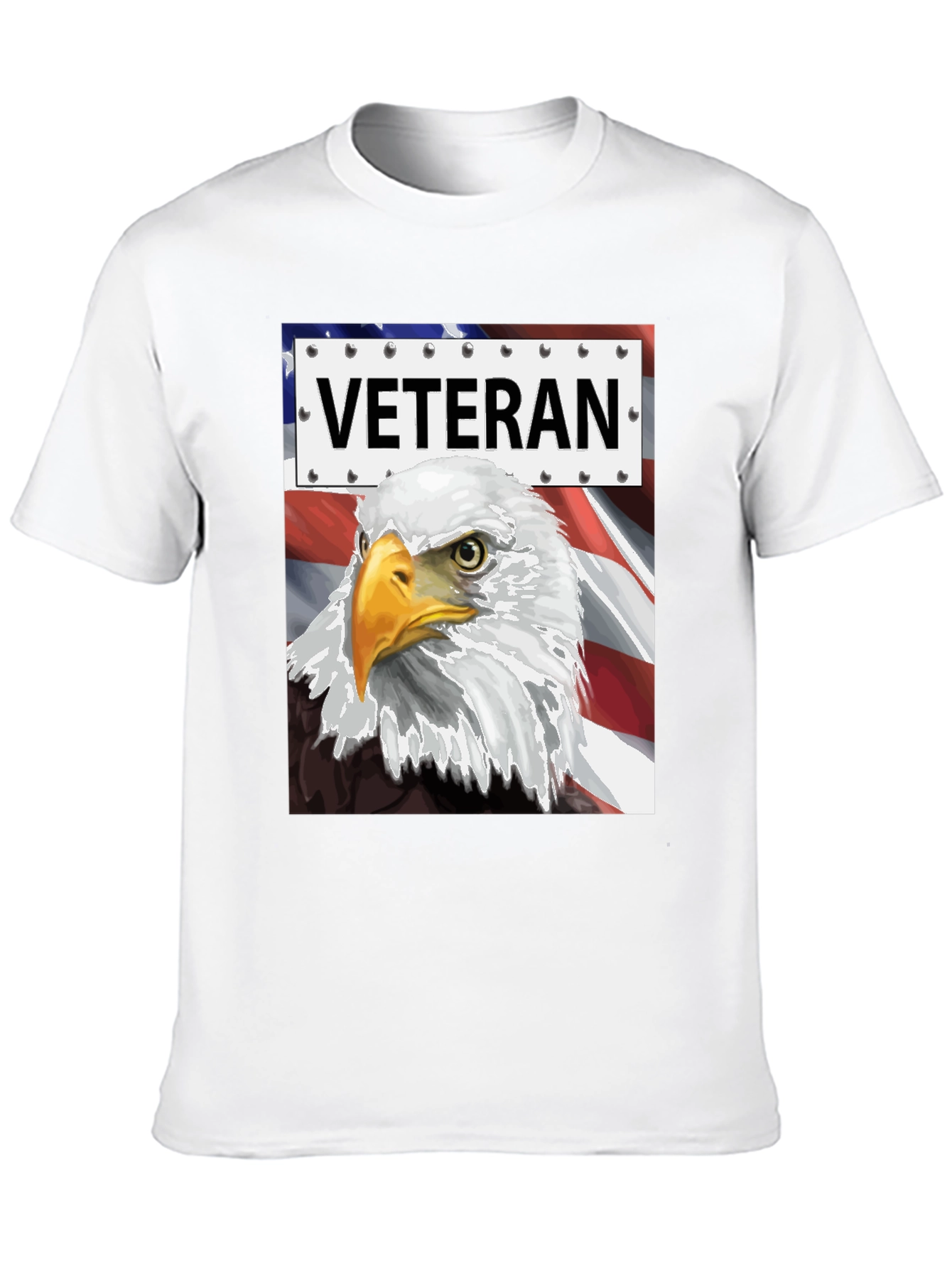 Veteran Eagle Graphic Tee - Patriotic Design