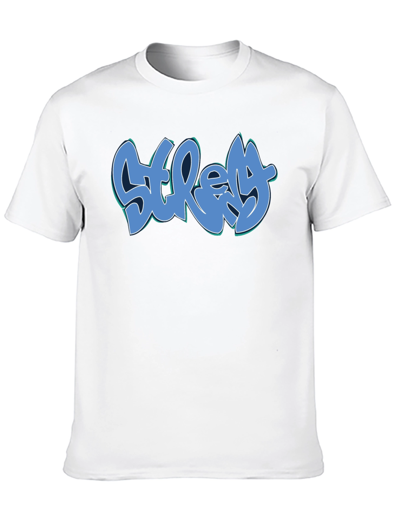 Stretchy Graffiti Tee - Black