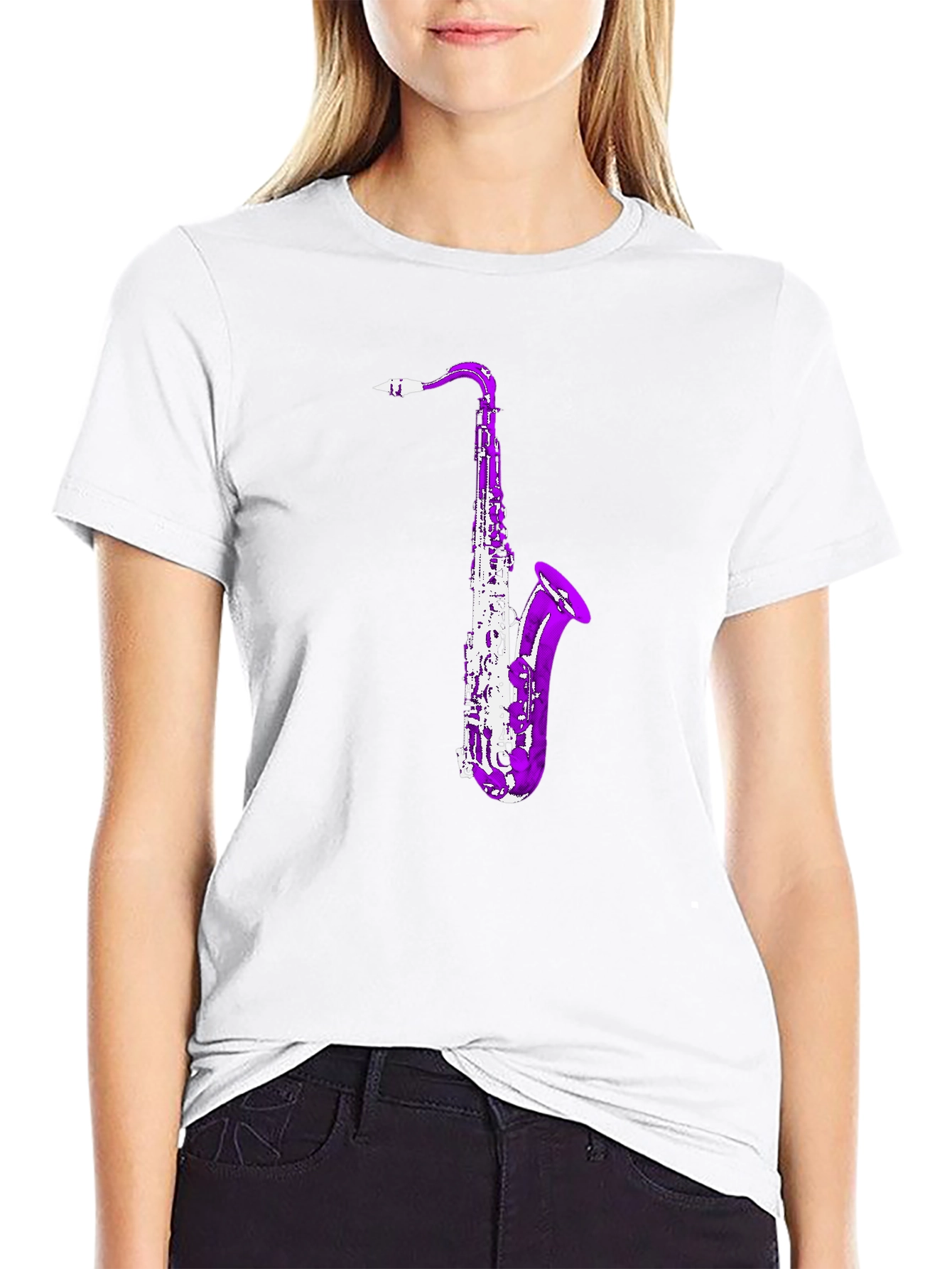 Saxophone Graphic Tee - Cool Music Lover Shirt