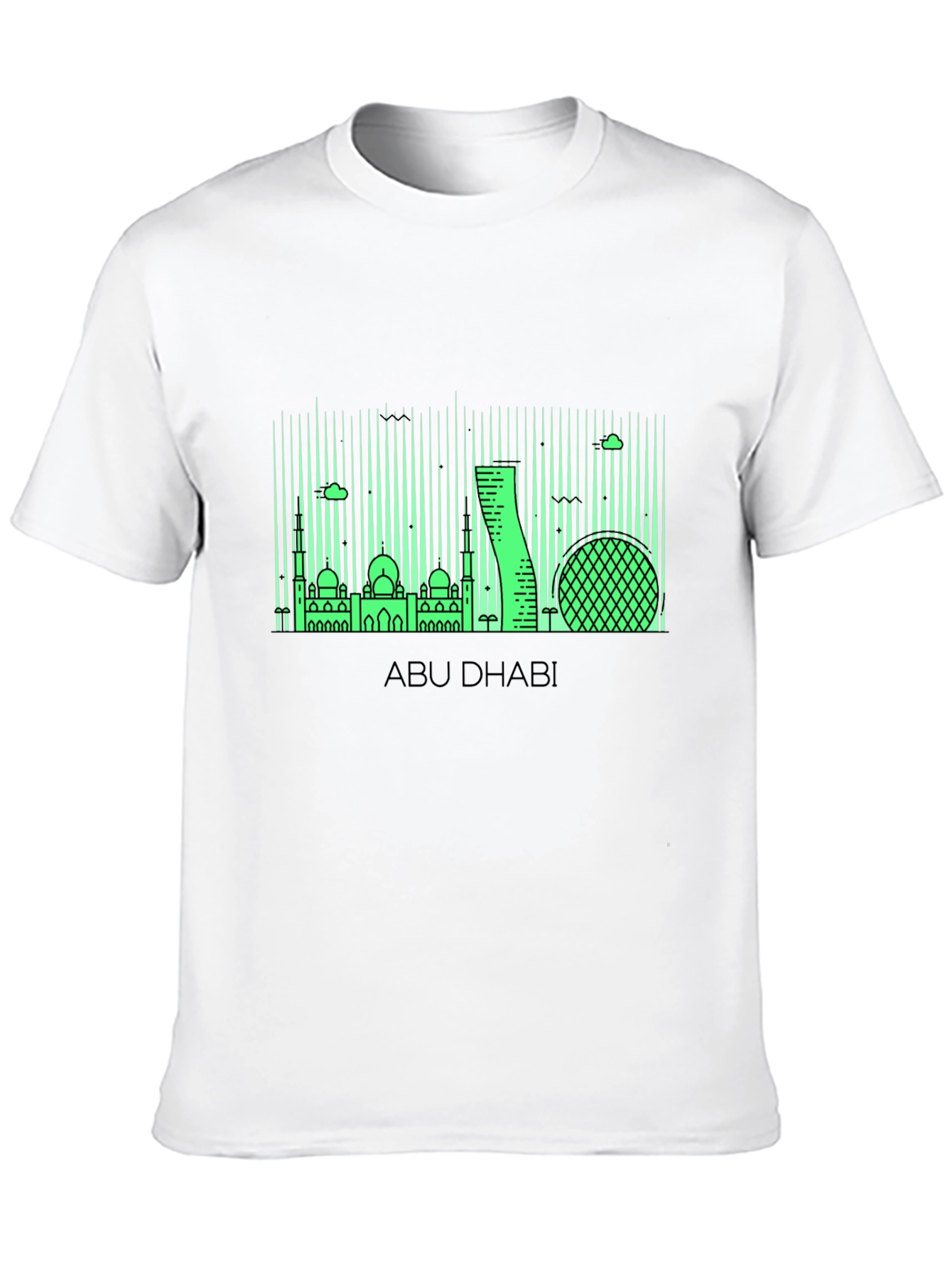 Abu Dhabi Skyline Graphic T-Shirt