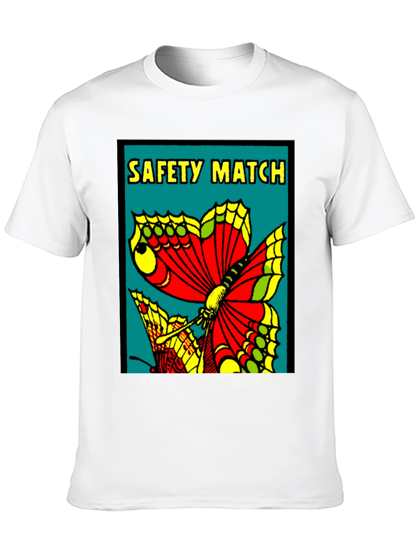 Butterfly Safety Match Graphic Tee - Black