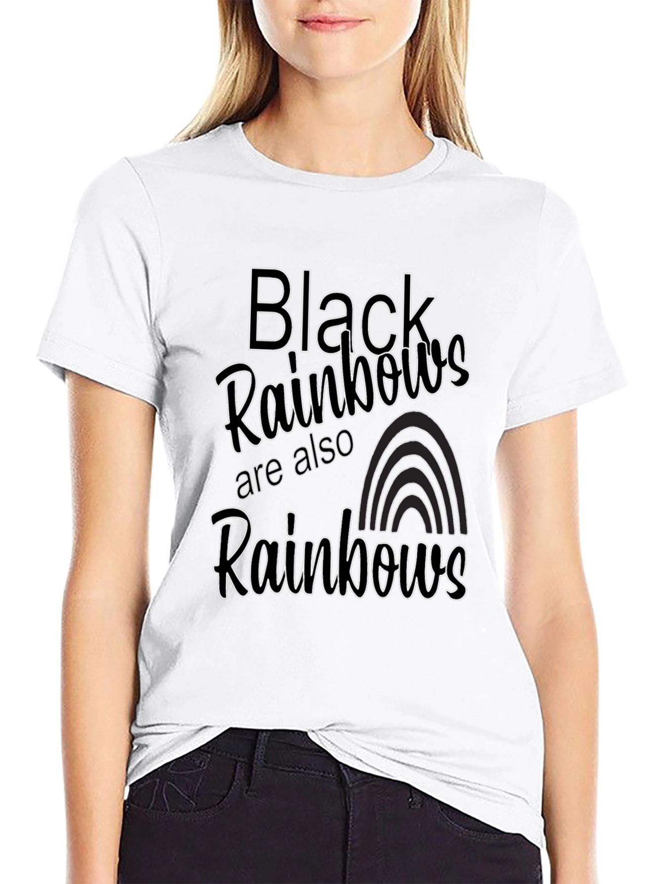 Black Rainbows Graphic Tee