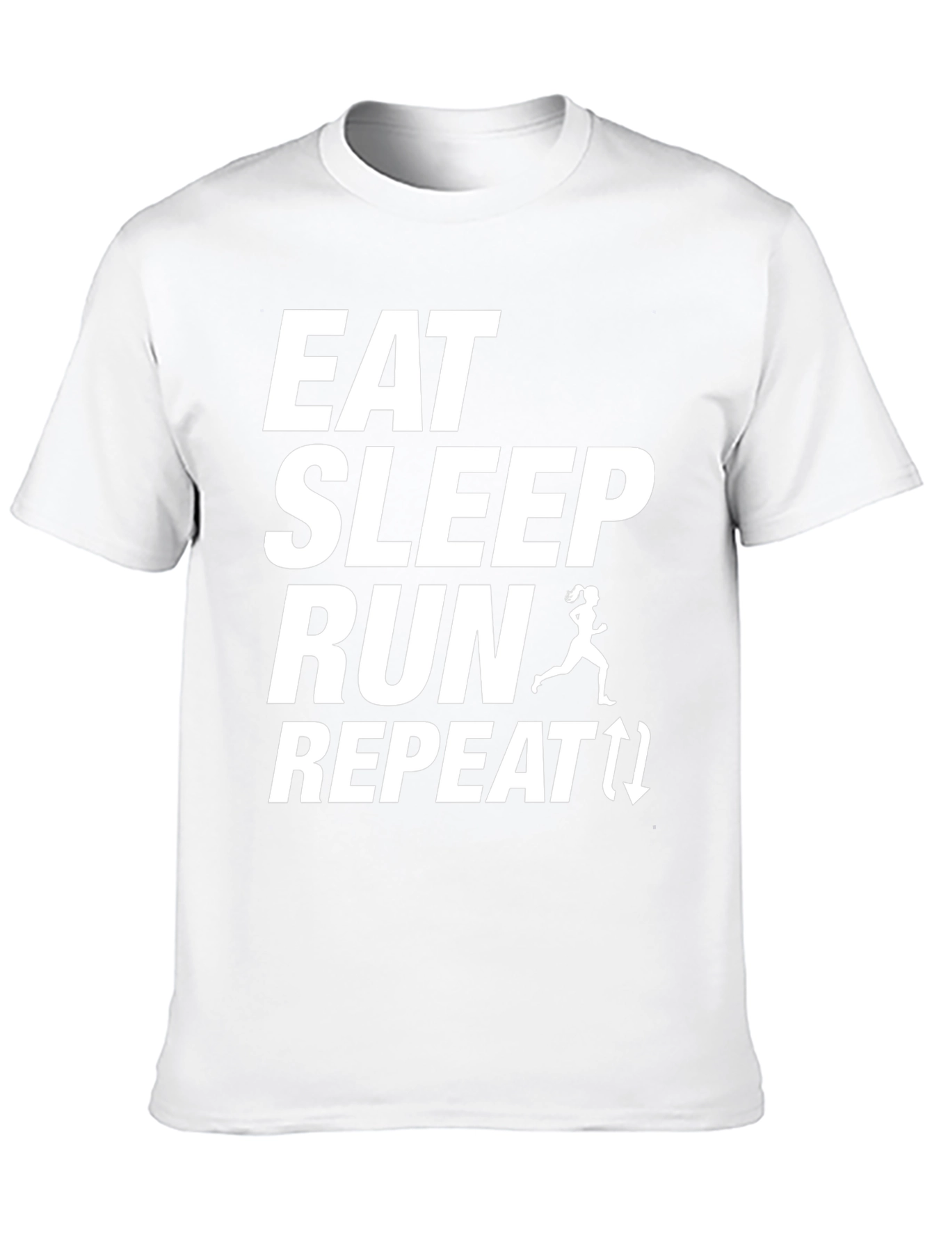 Eat Sleep Run Repeat T-Shirt - Fitness Apparel