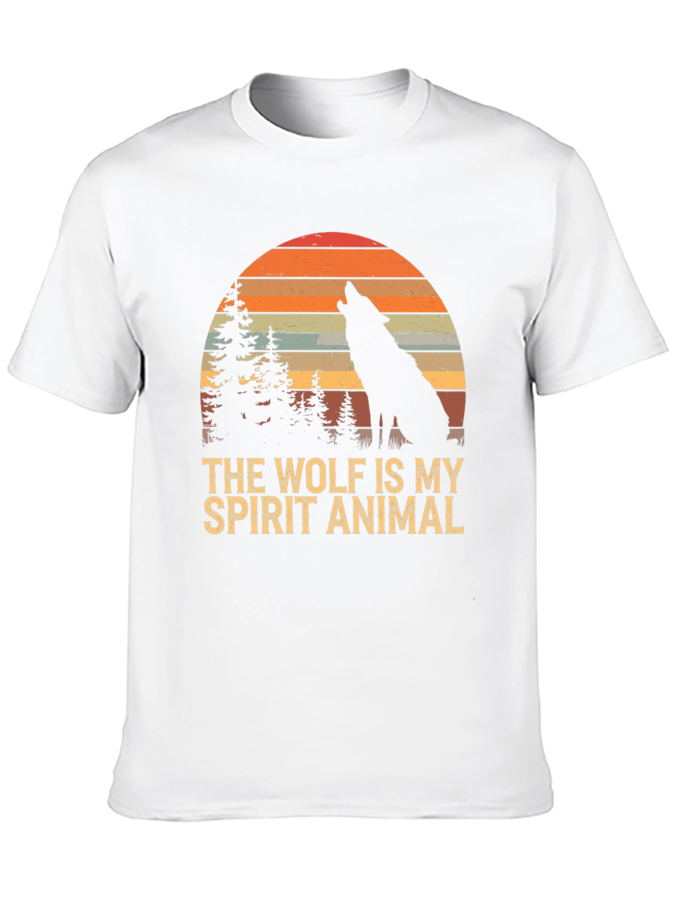 Wolf Spirit Animal T-Shirt - Nature Inspired Graphic Tee