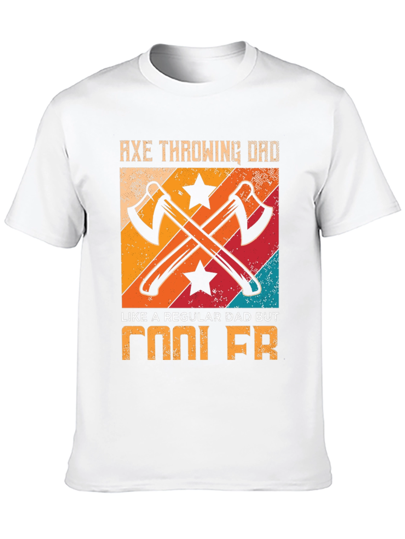 Axe Throwing Dad Cool FR Graphic T-Shirt