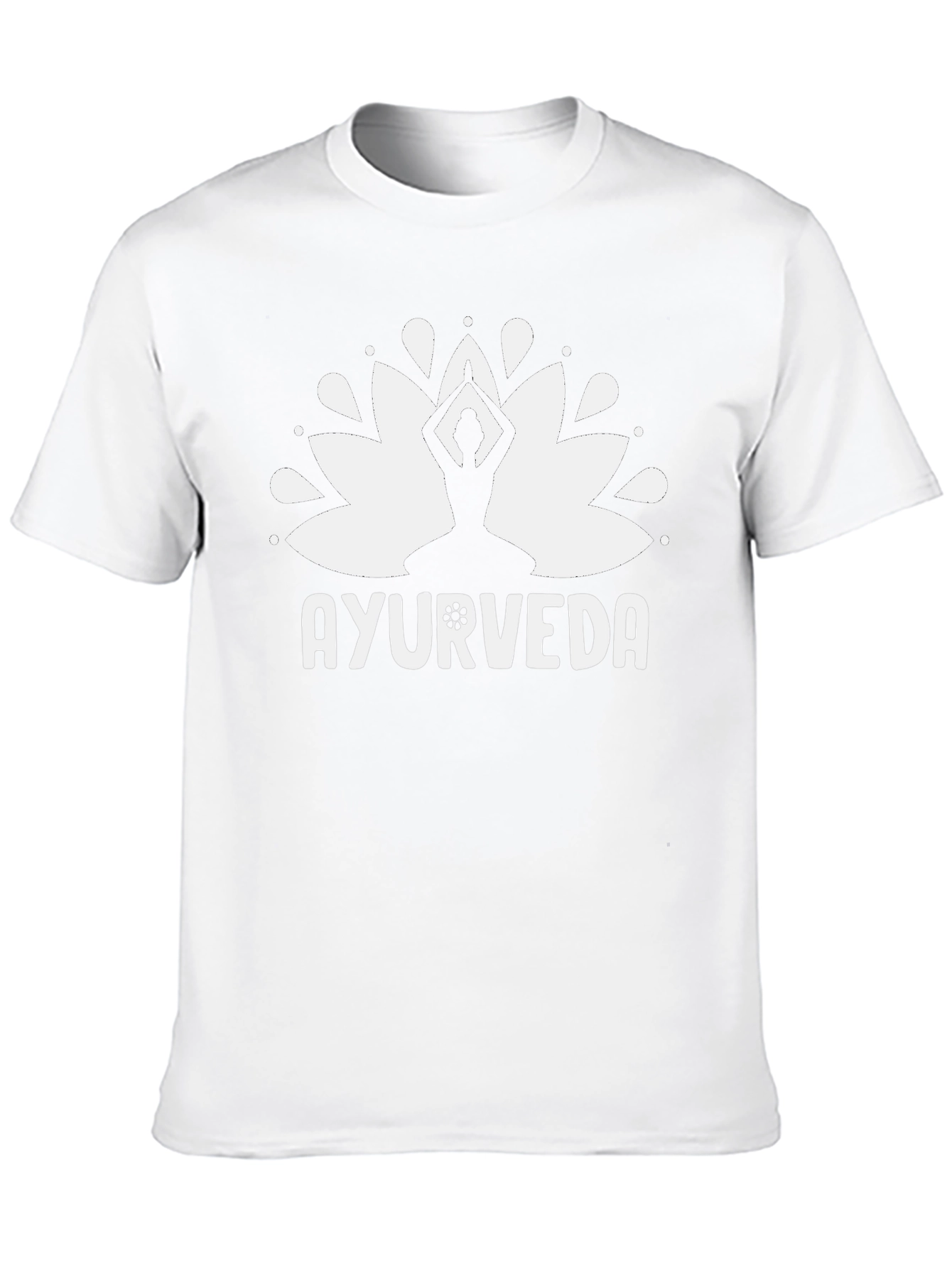 Ayurveda Lotus T-Shirt - Yoga & Wellness