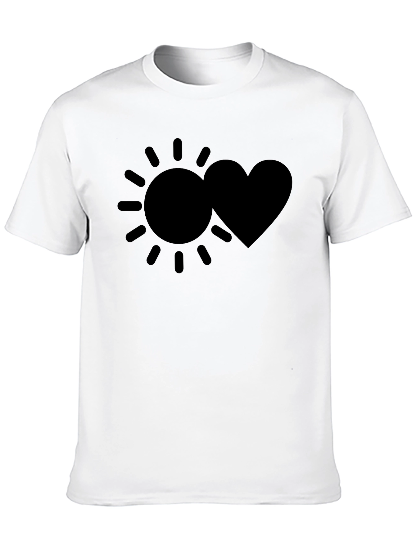 Sun & Heart Graphic Tee - Casual Comfort