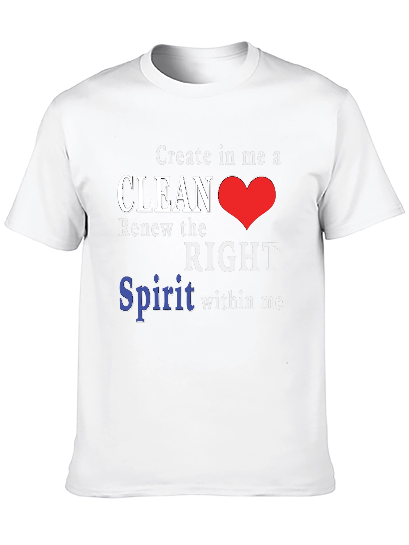Clean Heart T-Shirt - Christian Inspired Design