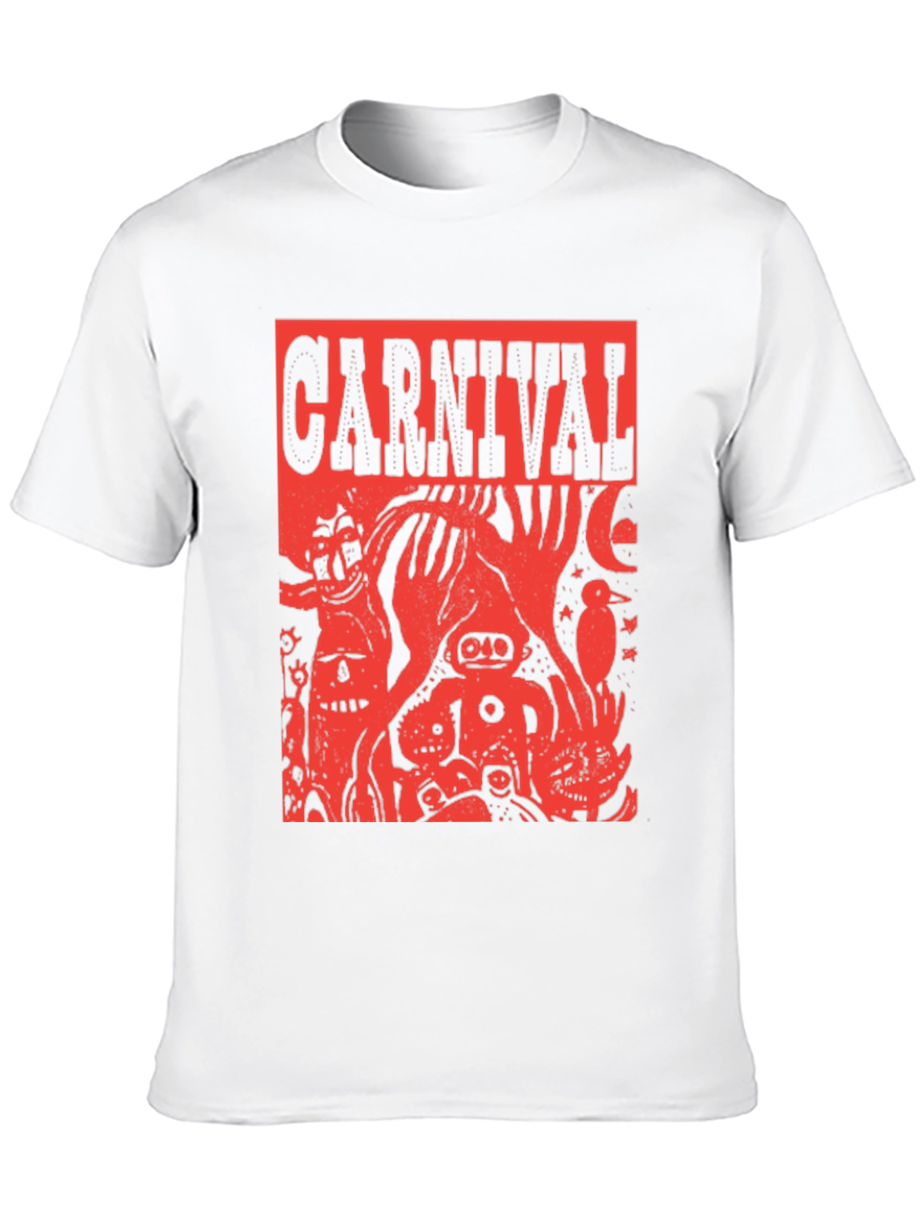 Carnival Graphic Tee - Edgy Red Print