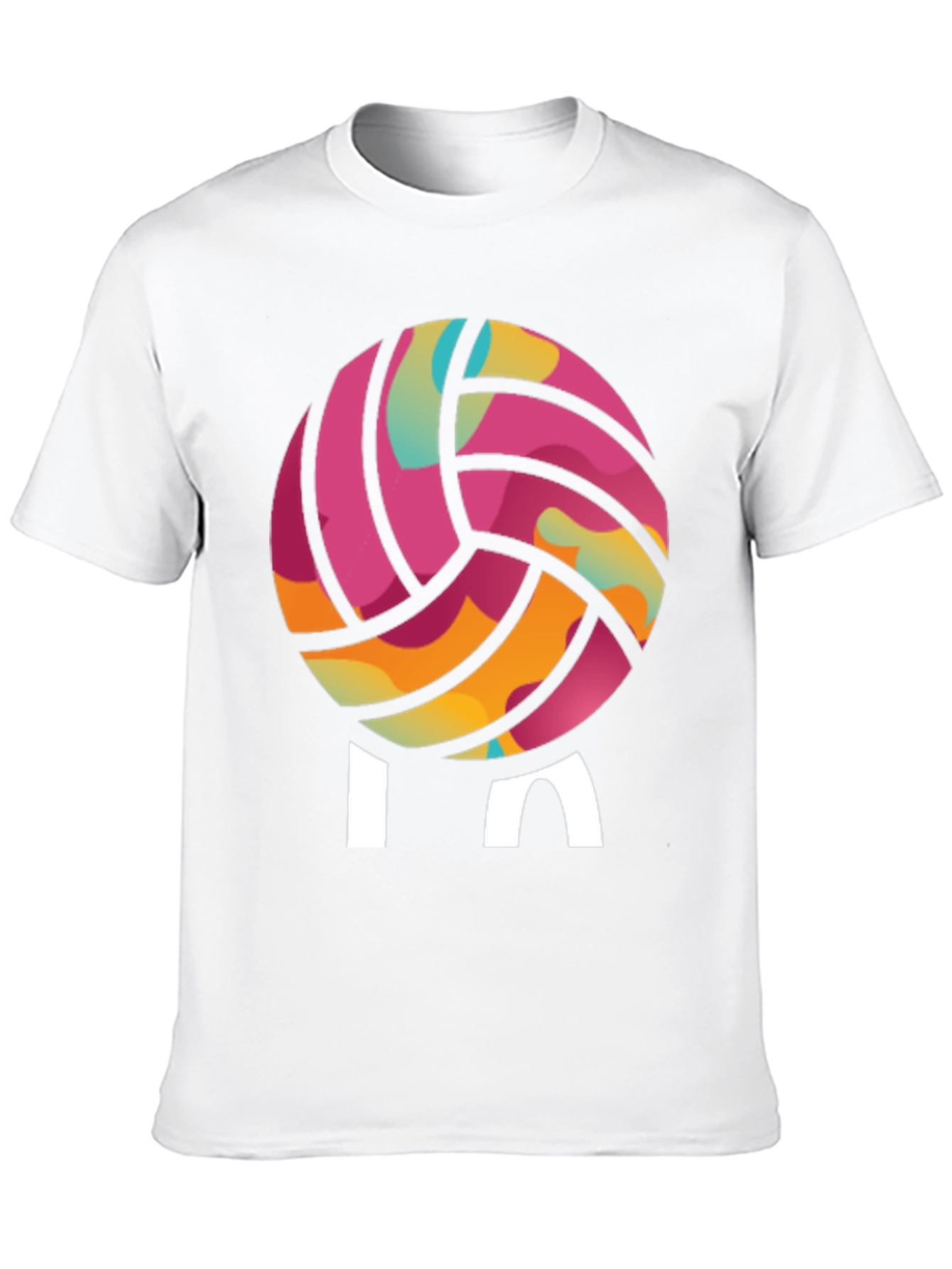 Volleyball Graphic Tee - Playful Design Sporty Style