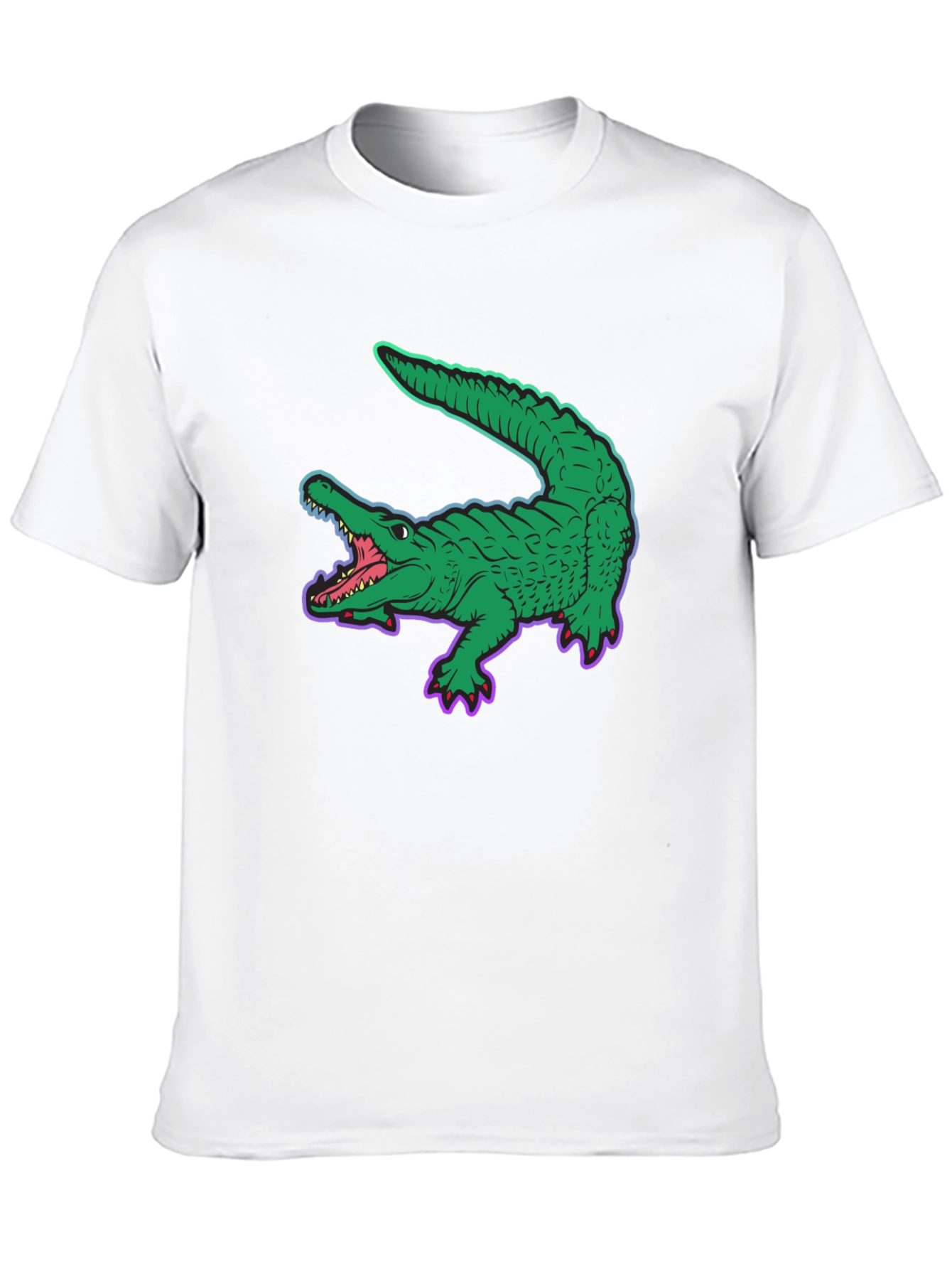Cool Crocodile Graphic Tee - Black