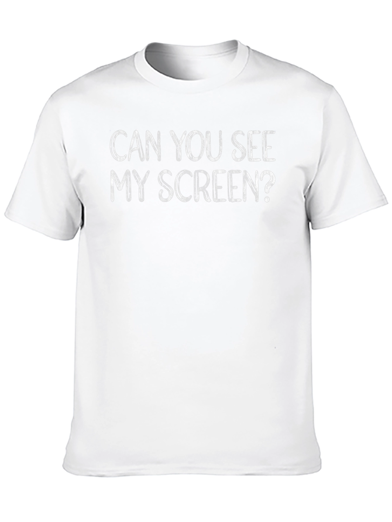 Can You See My Screen? Black Graphic T-Shirt