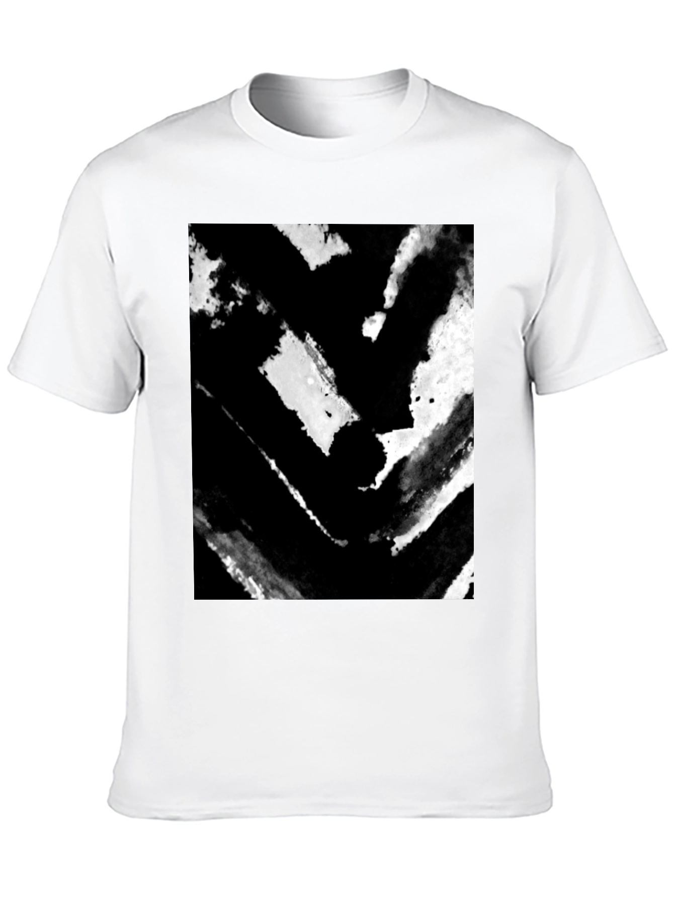 Abstract Graphic Black T-Shirt