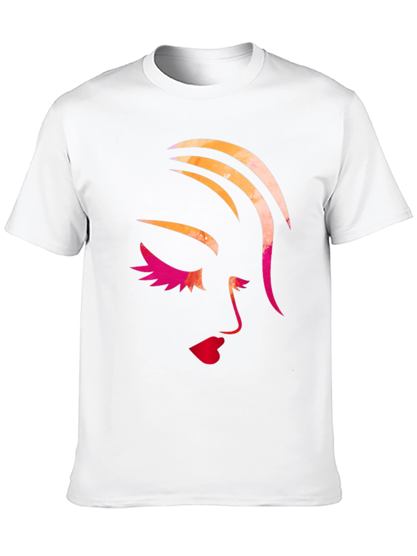 Abstract Face Graphic T-Shirt - Stylish Unisex Tee