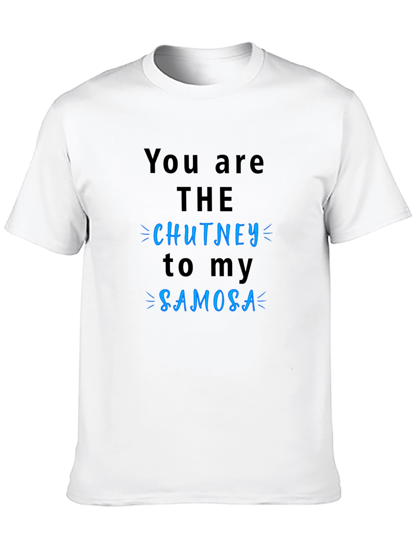 Chutney to My Samosa Black Graphic T-Shirt