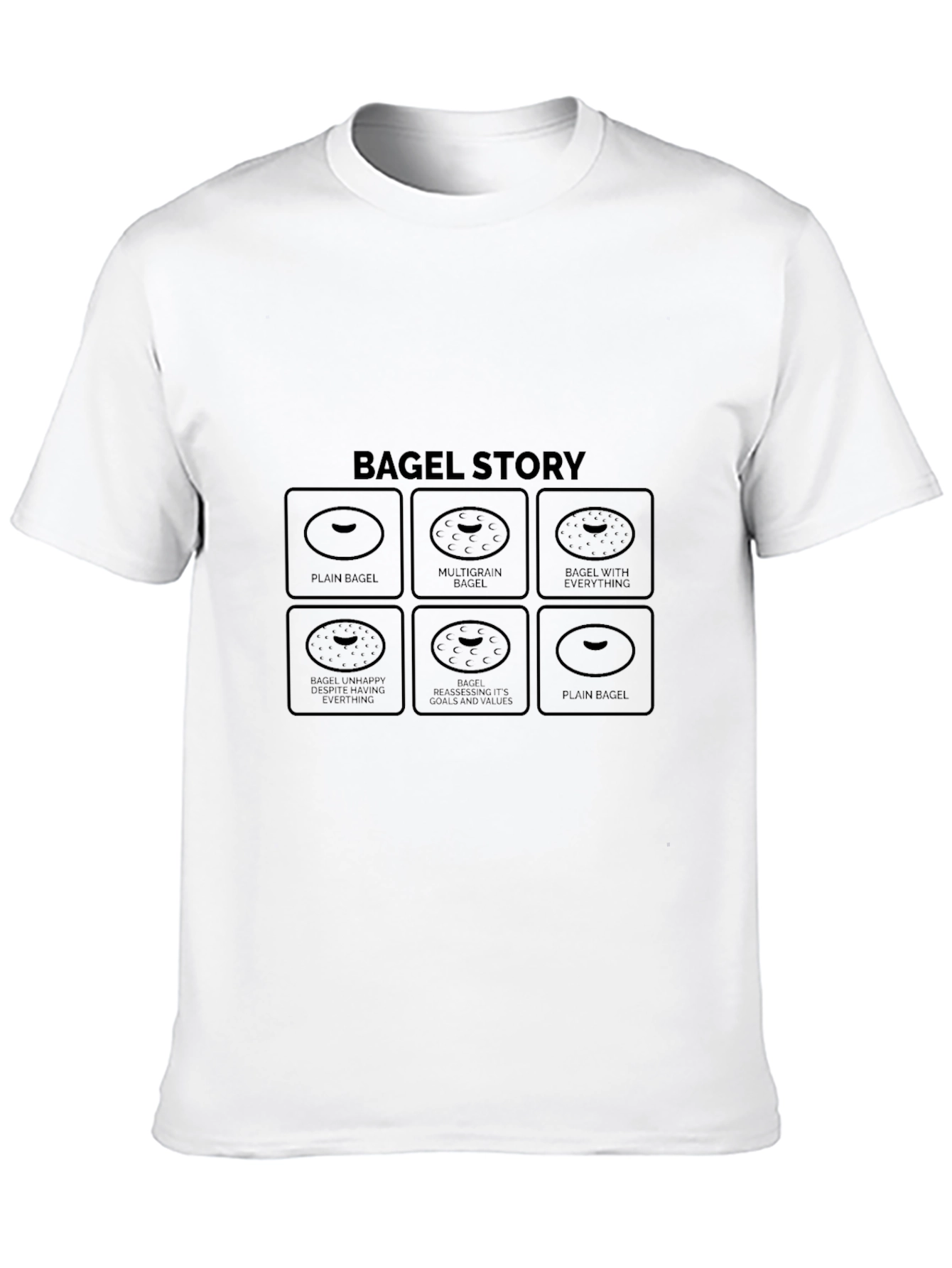 Bagel Story T-Shirt - Funny Foodie Tee