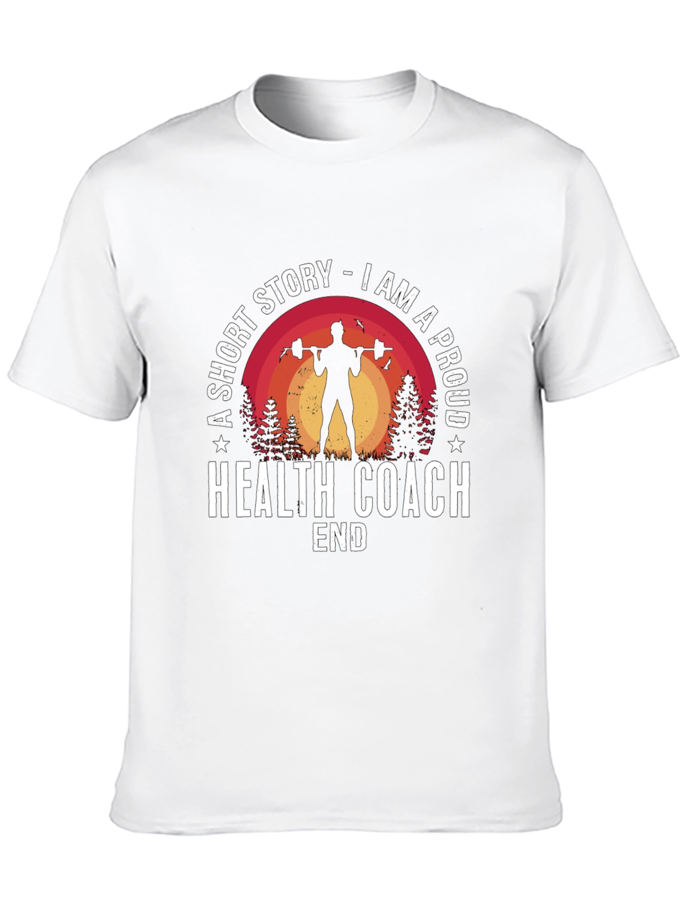 Proud Health Coach Graphic Tee - Fitness Lifestyle Shirt