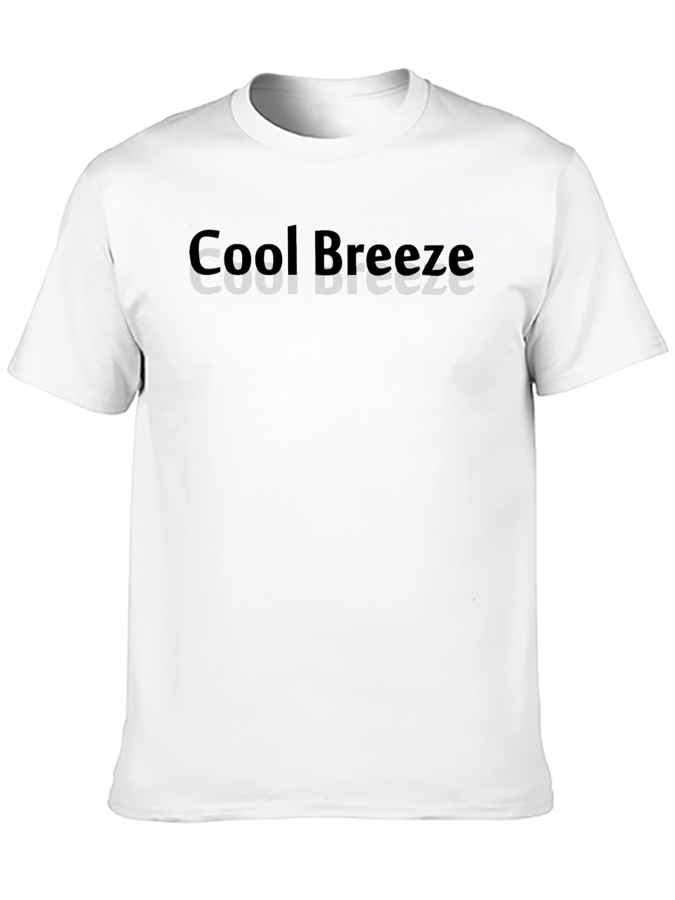 Cool Breeze Black Graphic Tee for Men