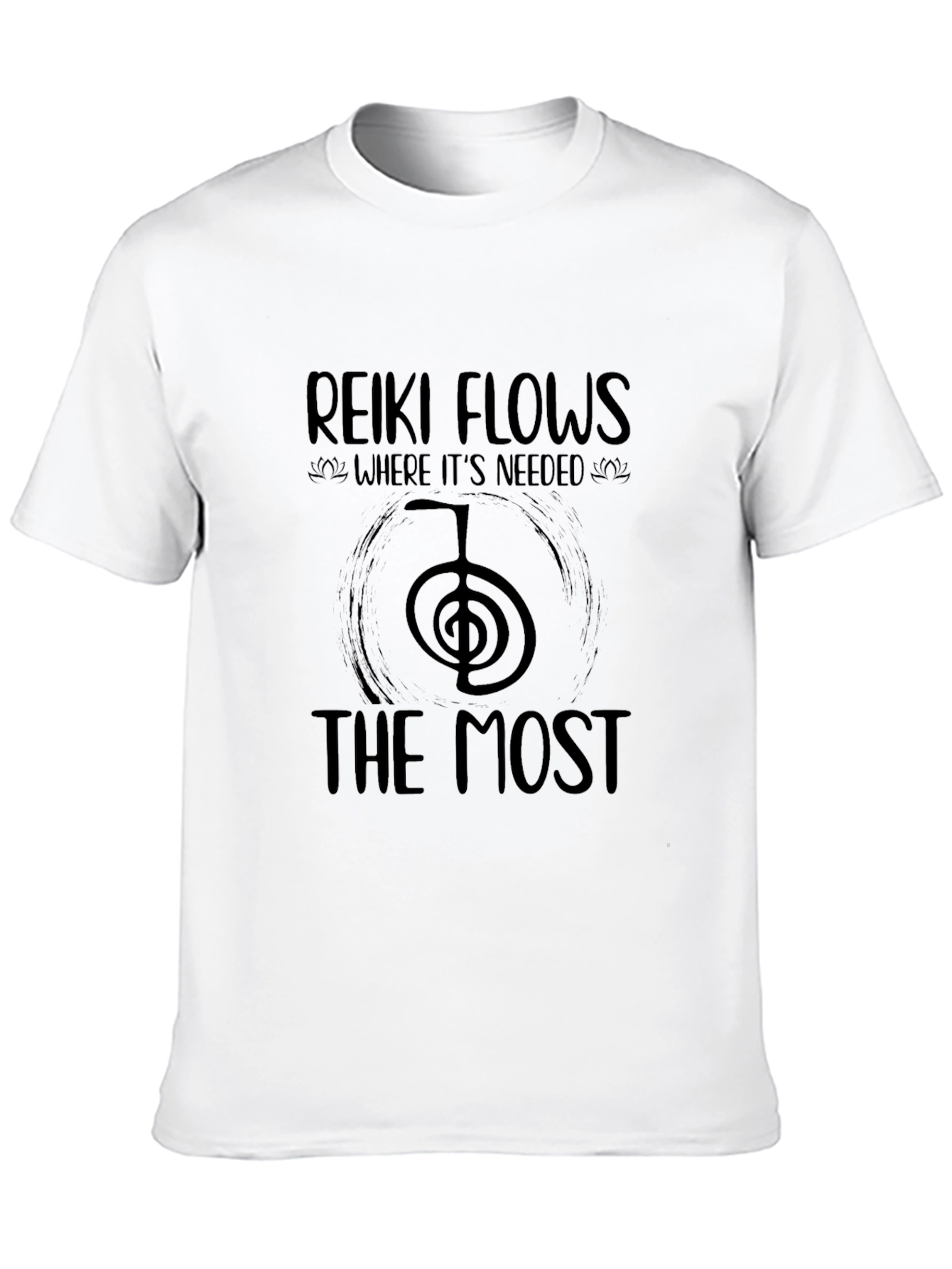 Reiki Flows Black T-Shirt