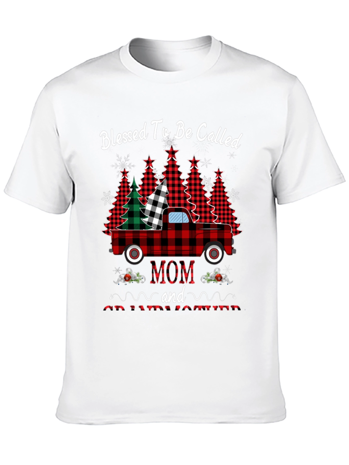 Blessed Mom Christmas Truck T-Shirt