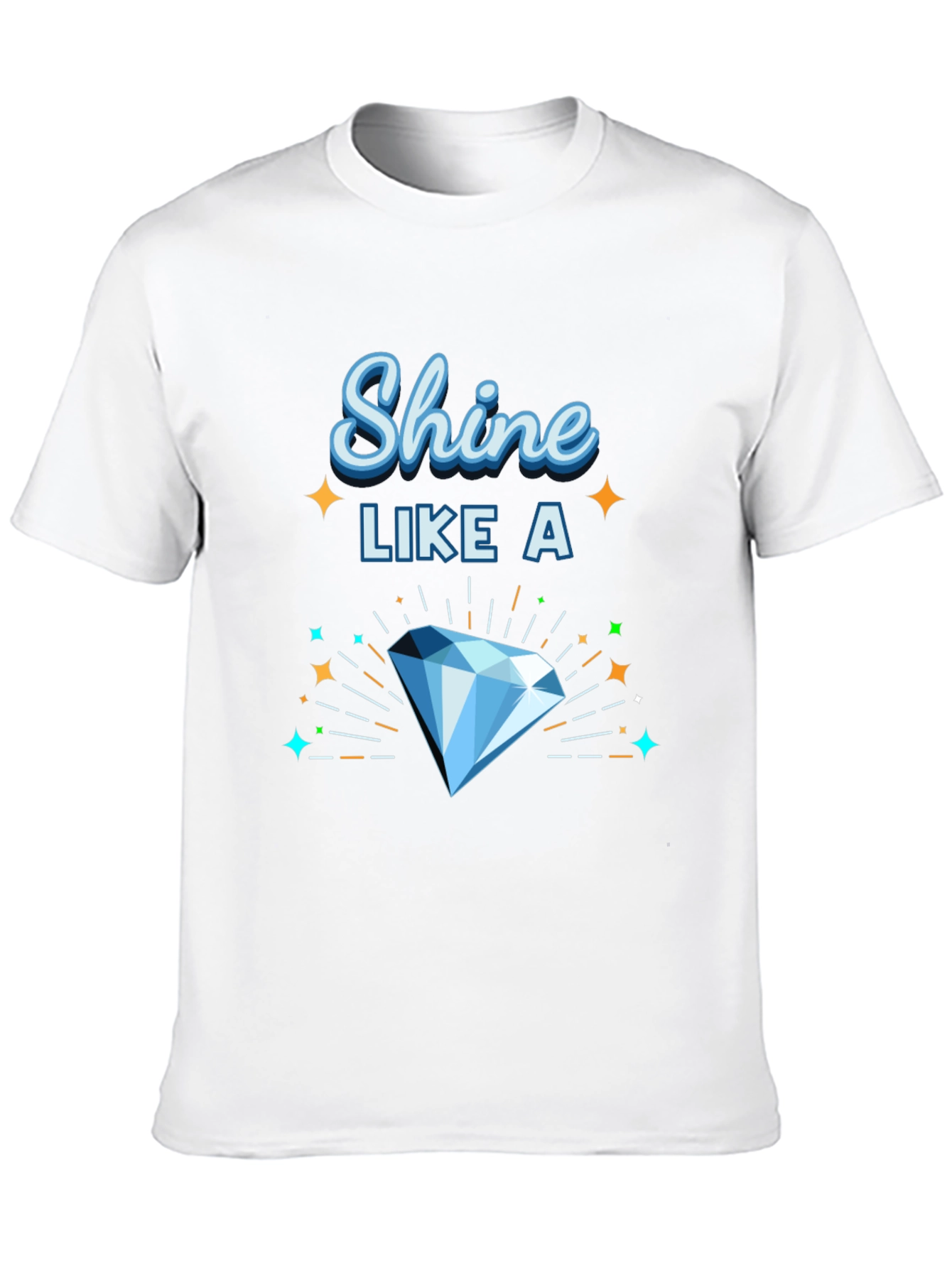 Shine Like a Diamond Graphic Tee - Black