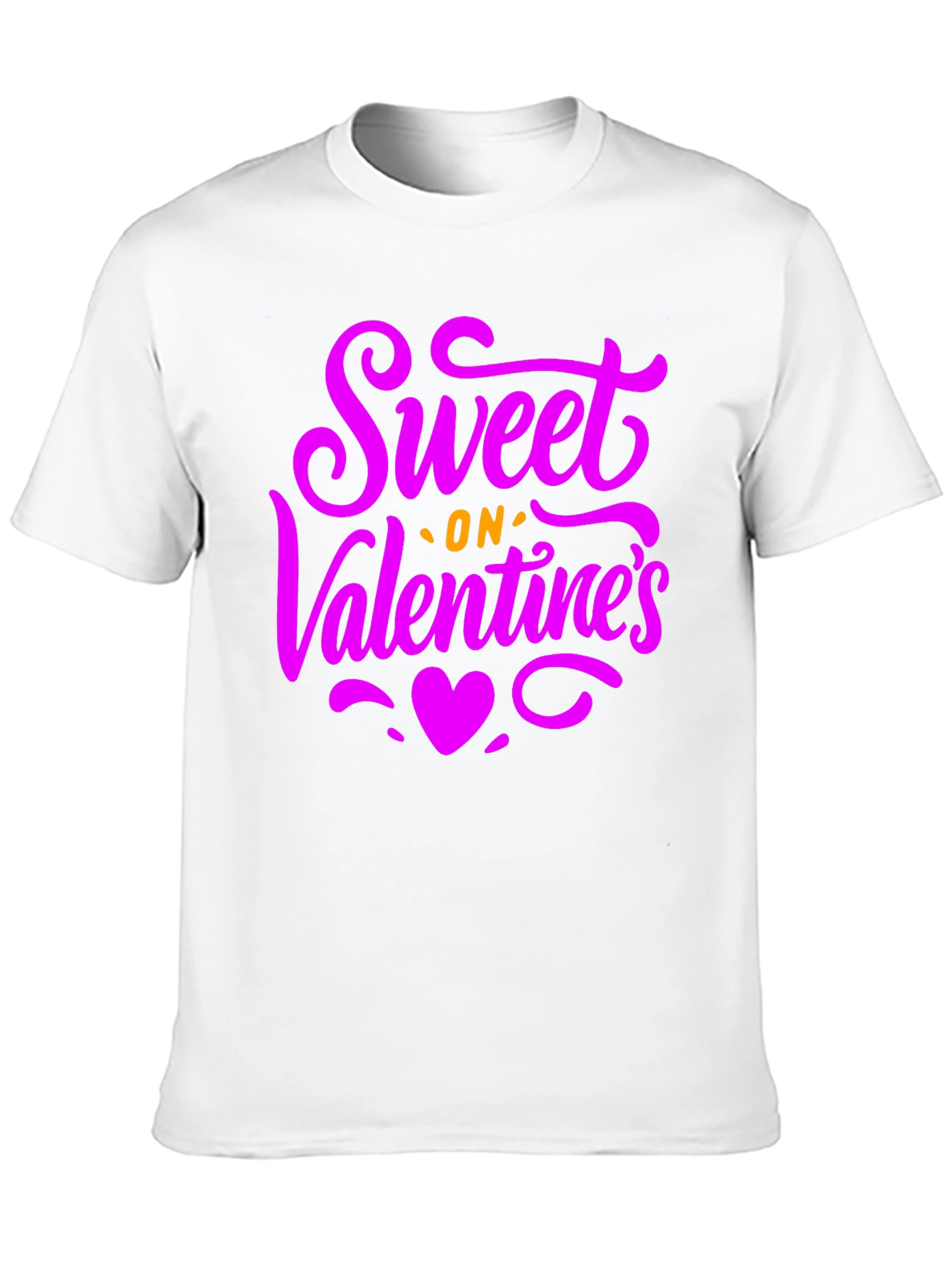Sweet on Valentines Day Black Graphic T-Shirt