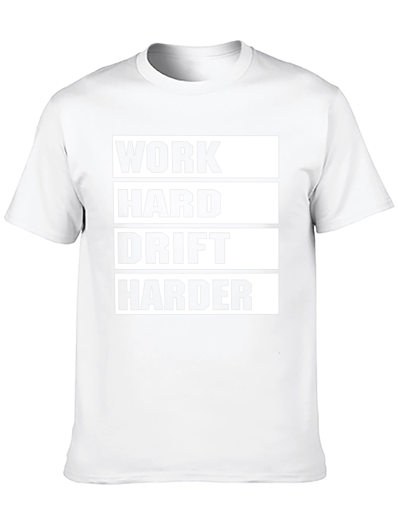 Work Hard Drift Harder Black Graphic Tee