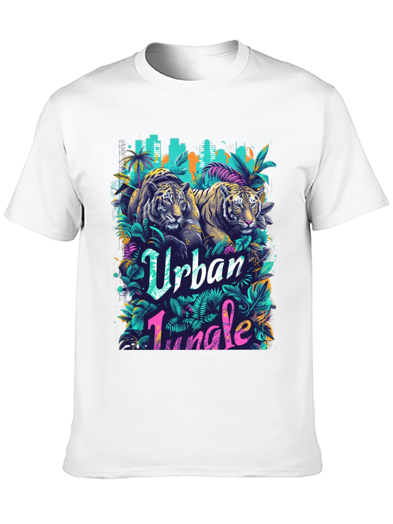 Urban Jungle Tiger Graphic T-Shirt