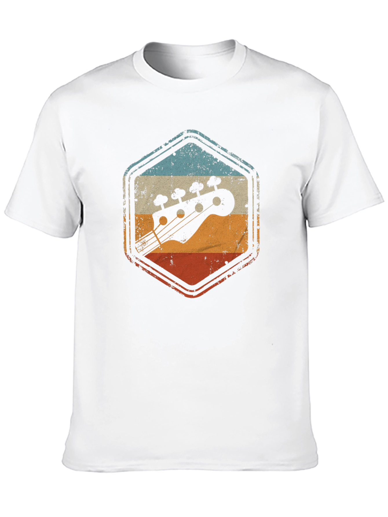 Retro Bass Guitar Graphic T-Shirt