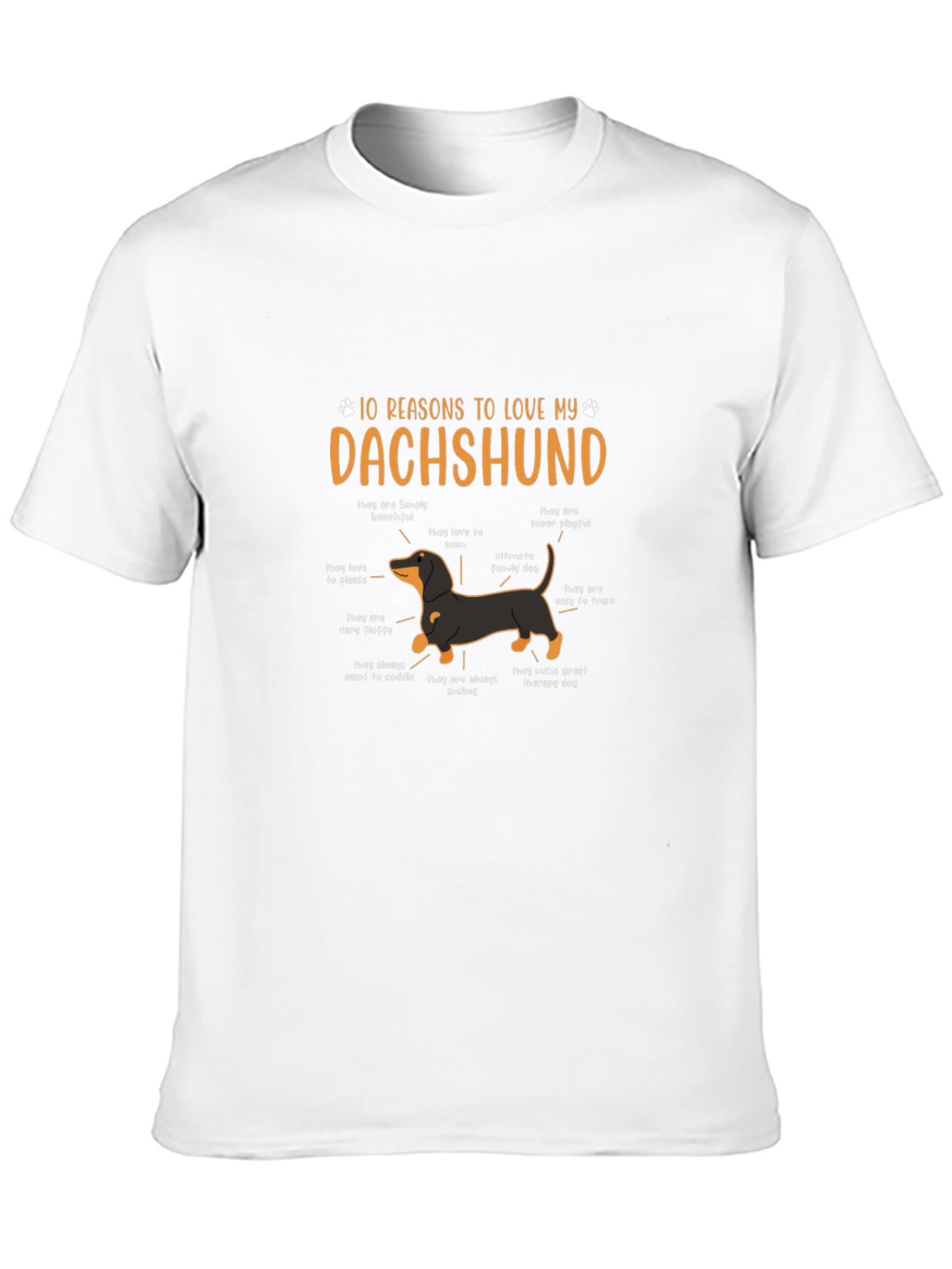 Dachshund Reasons Graphic Tee