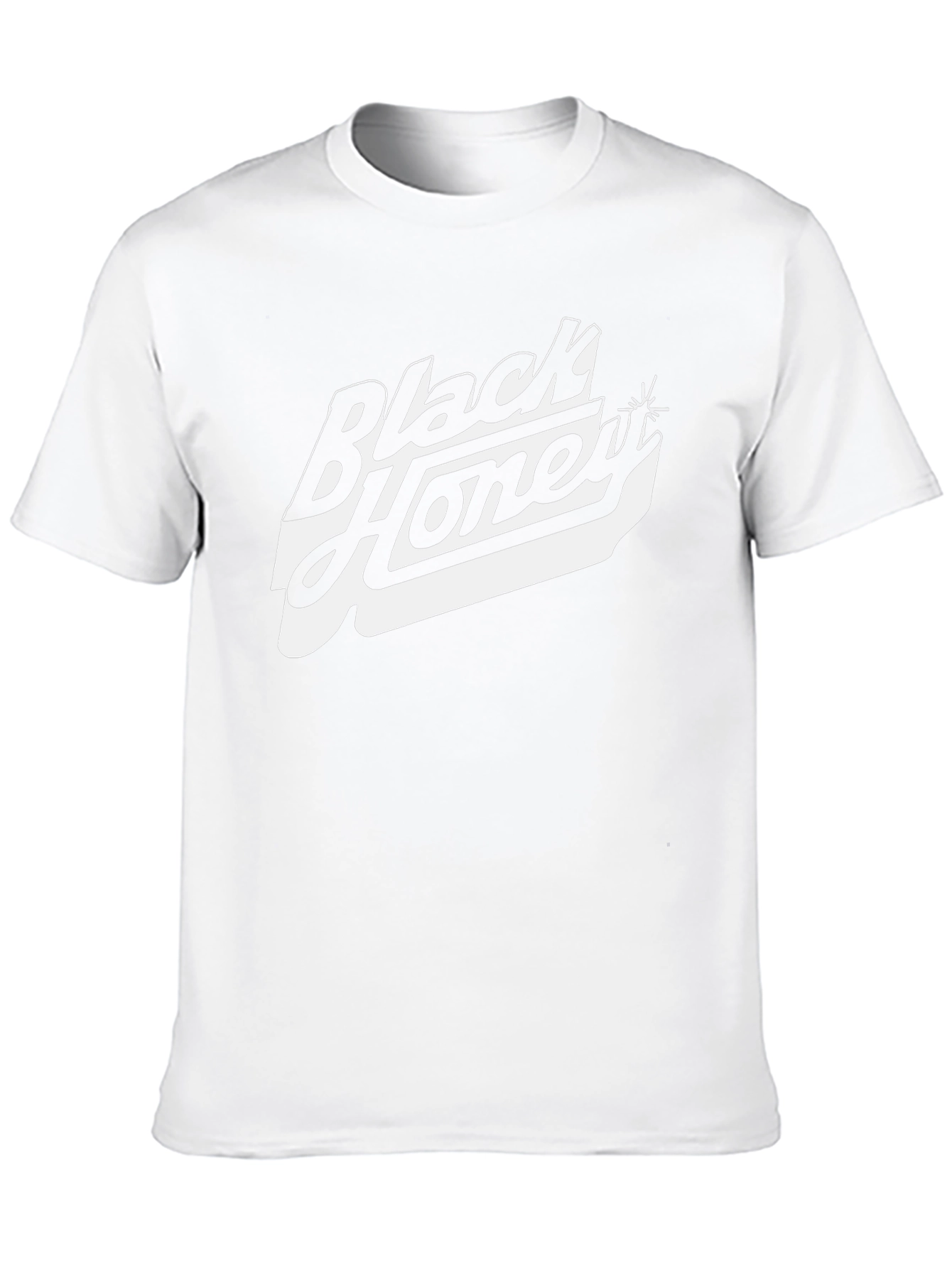 Black Honey Graphic Tee - Classic Black Cotton T-Shirt