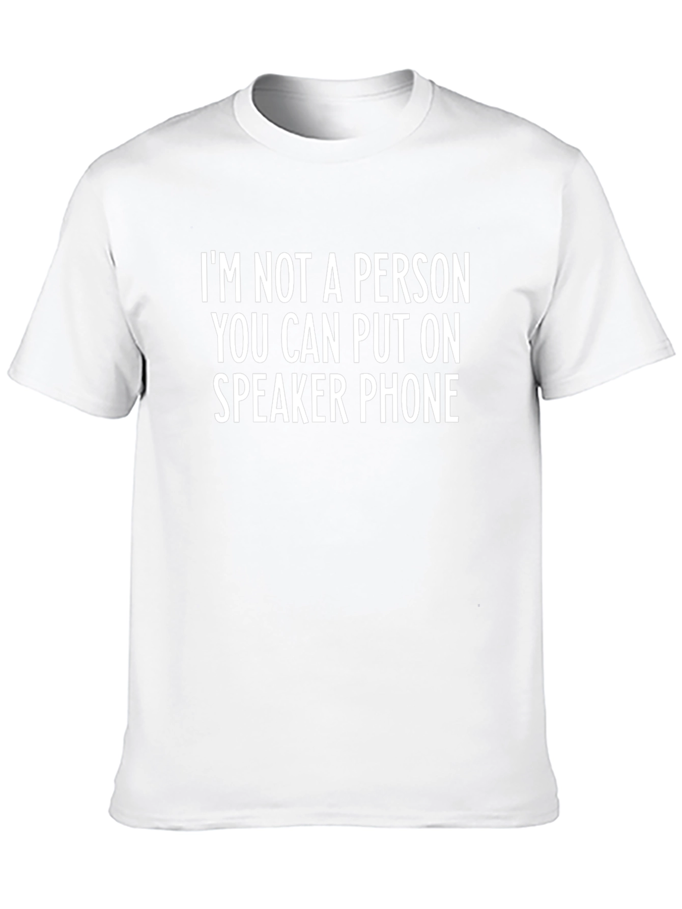 Speaker Phone T-Shirt - Funny Slogan Tee