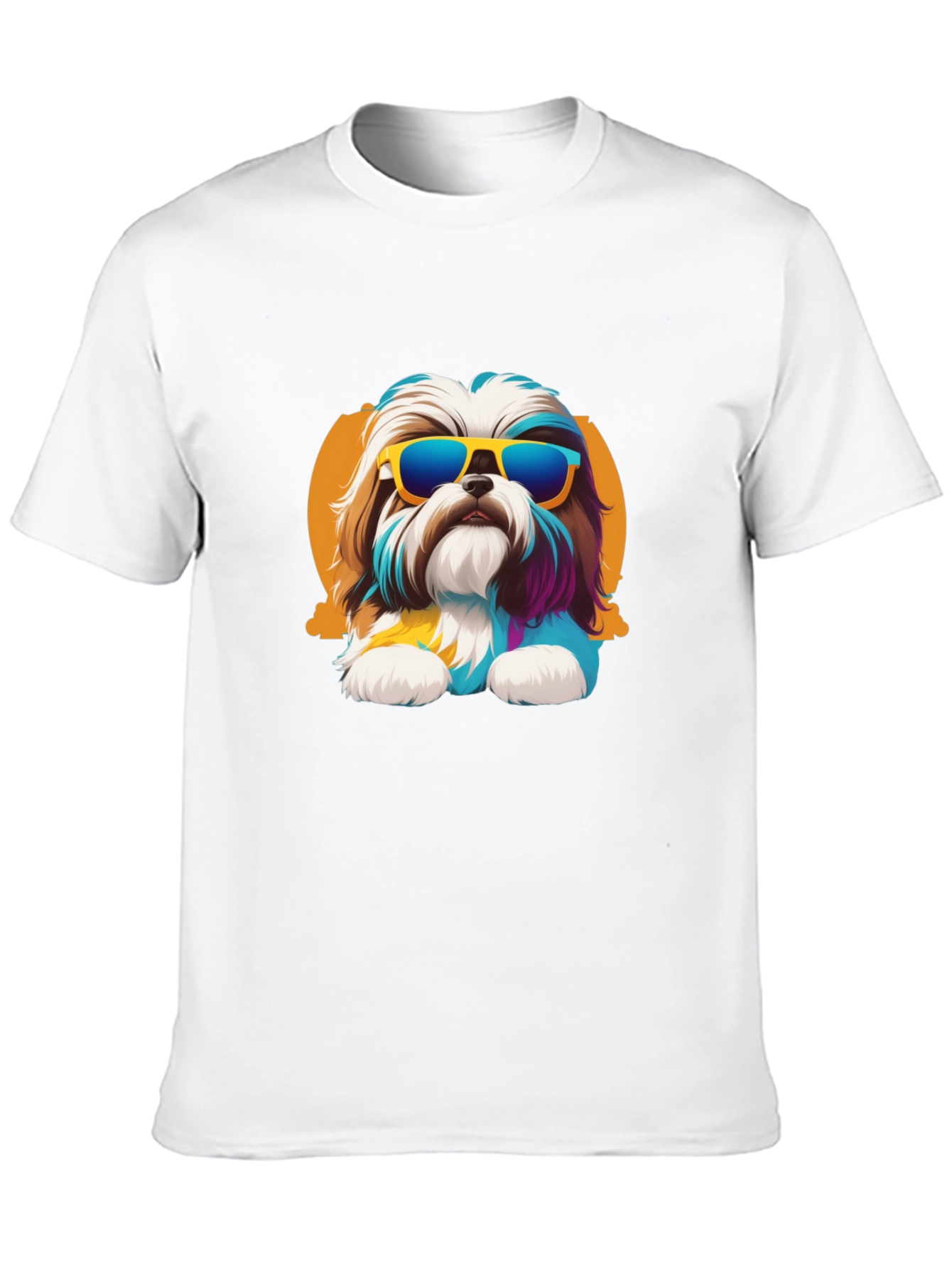 Cool Dog Graphic Tee - Black Cotton Shirt