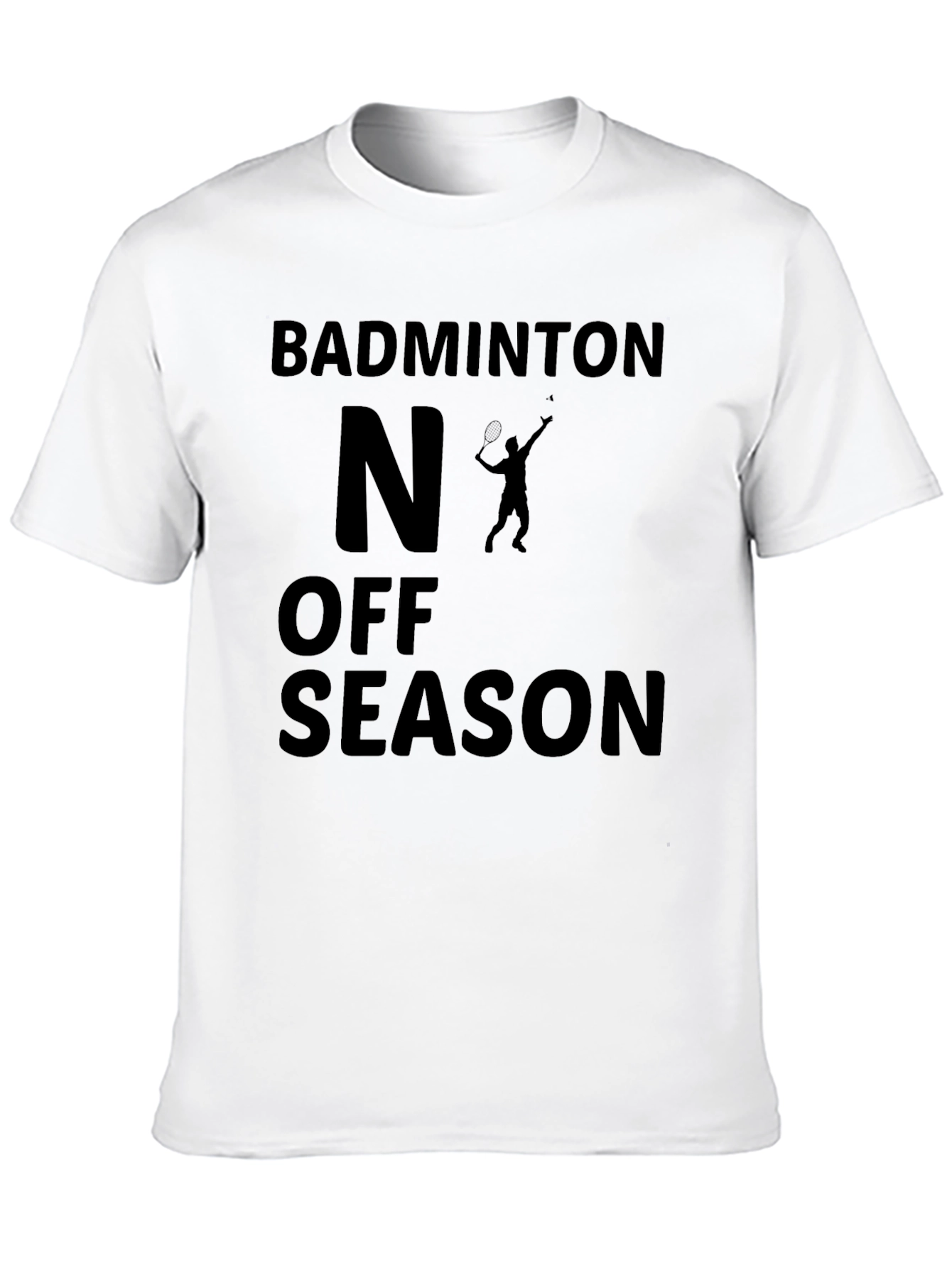 Badminton Off Season Black Graphic Tee