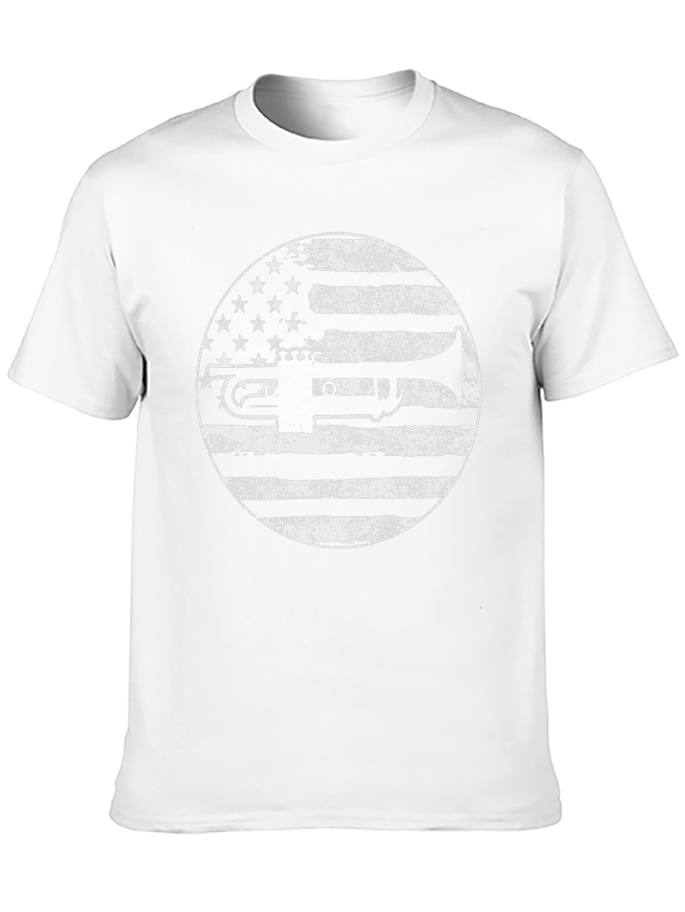 Trumpet American Flag Graphic Tee