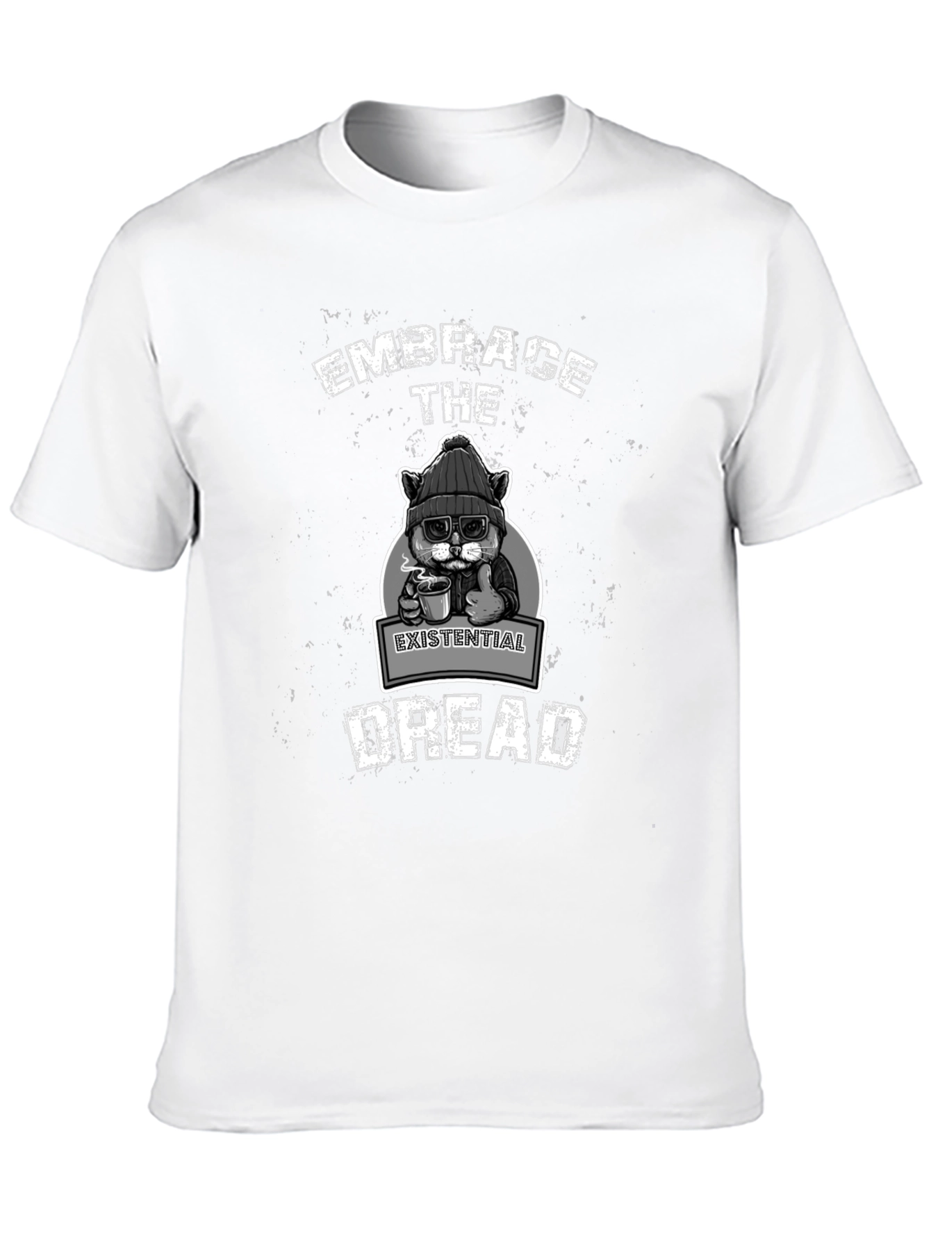 Embrace Existential Dread T-Shirt - Cat Lover Tee