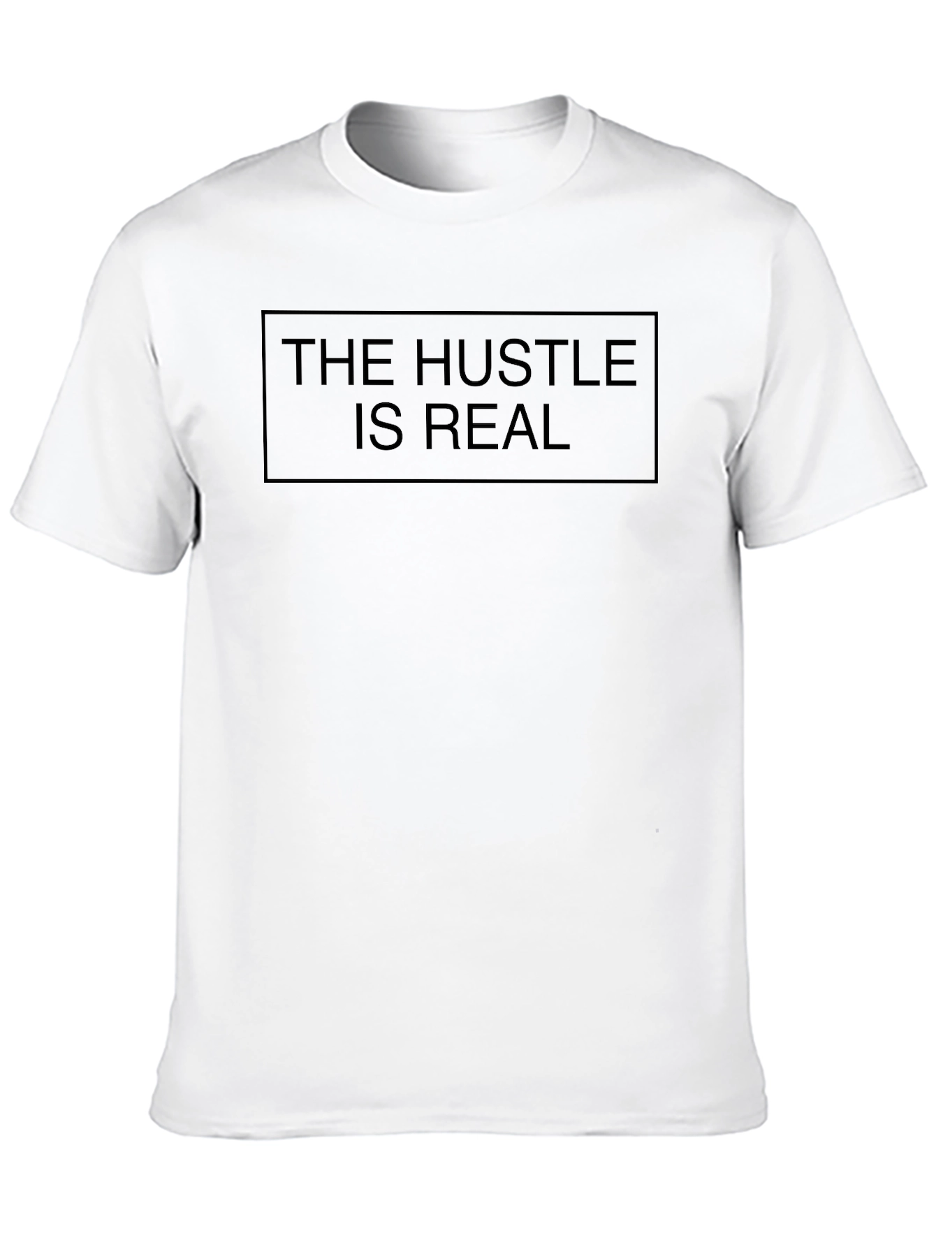 The Hustle Is Real Graphic Tee - Black