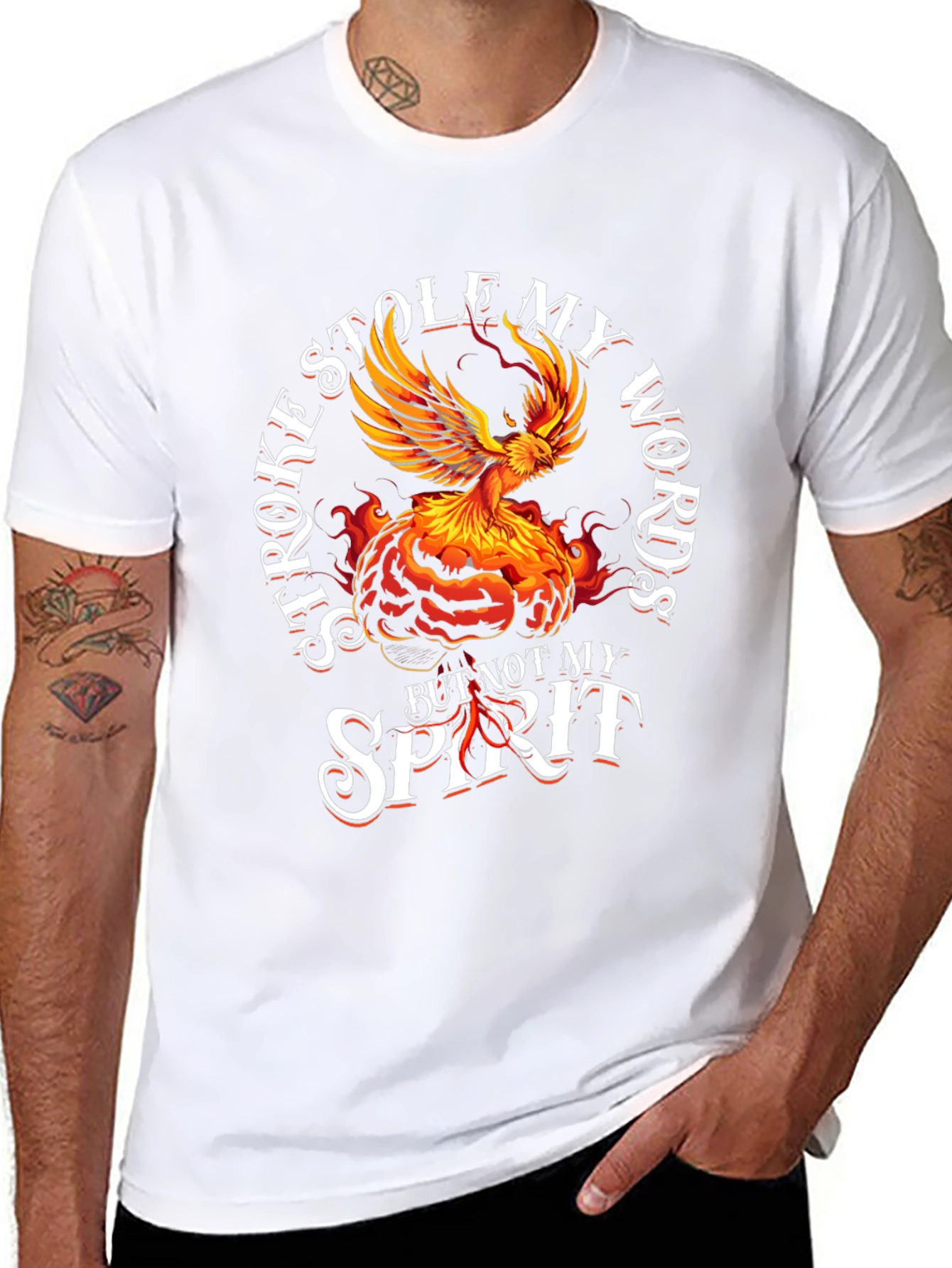 Stroke Awareness Phoenix Graphic T-Shirt