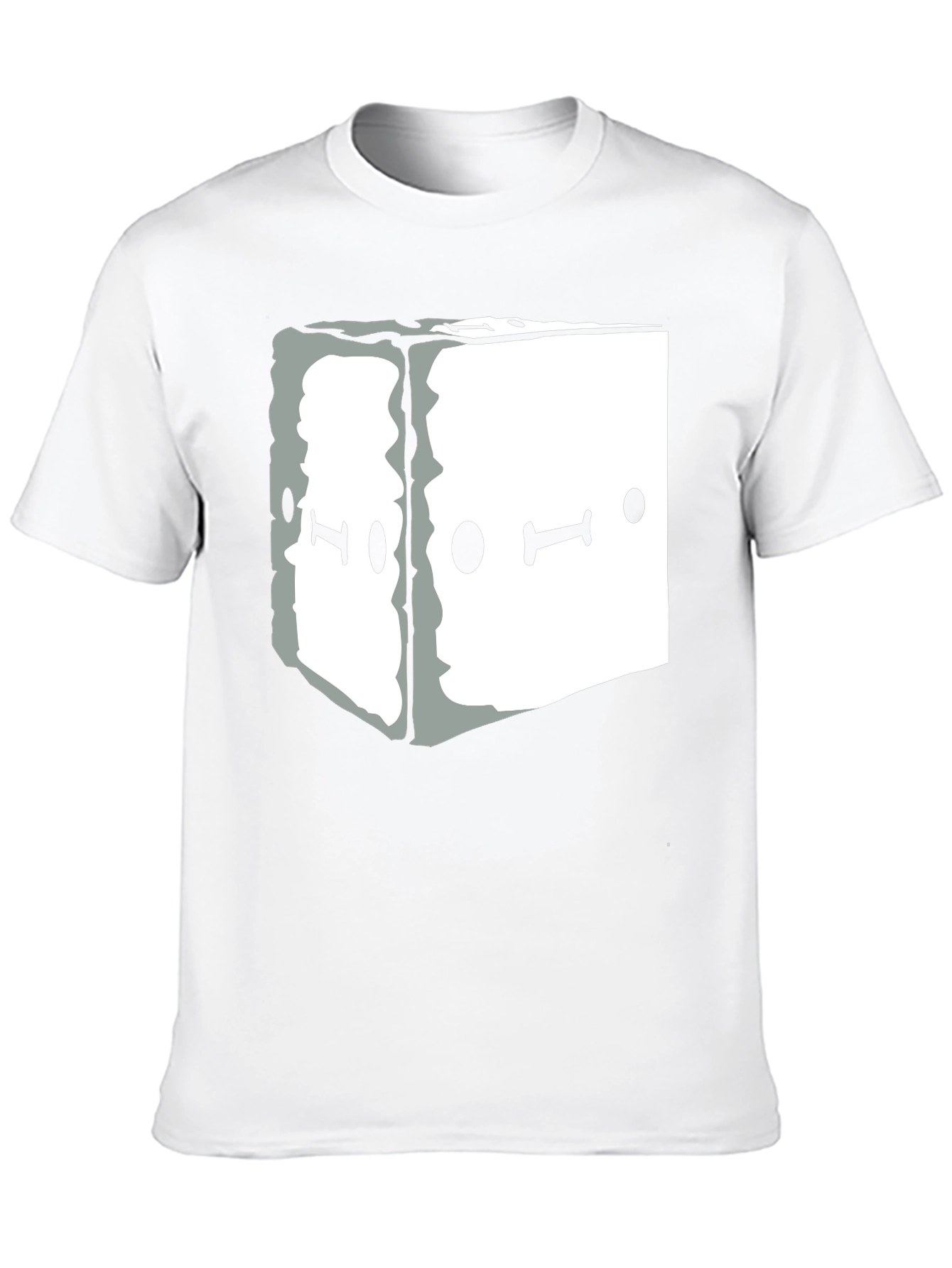 Abstract Graphic Tee - Black Unisex Casual T-Shirt