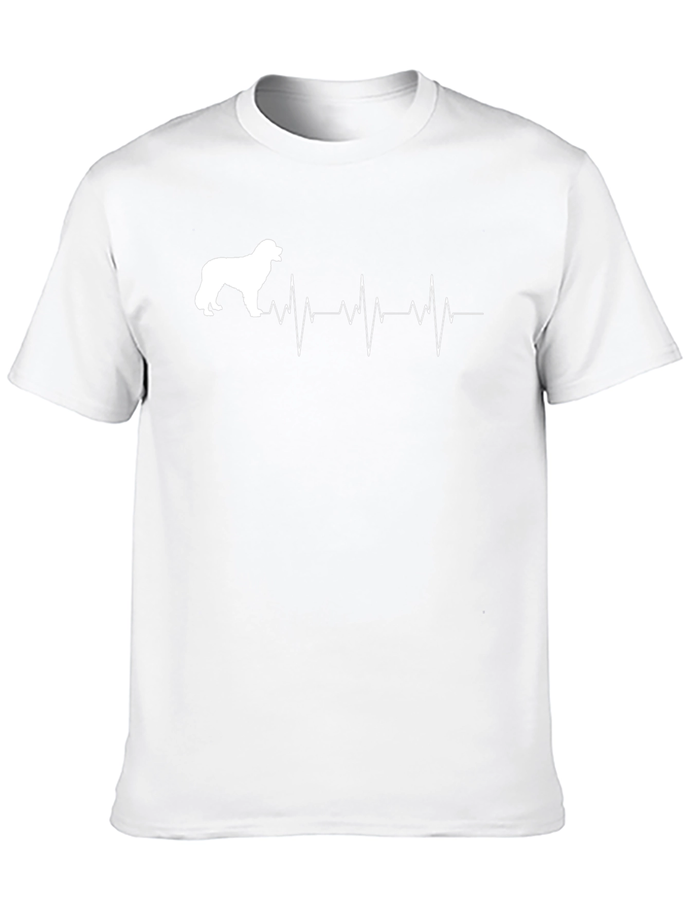 Dog Breed Heartbeat Graphic Tee - Black