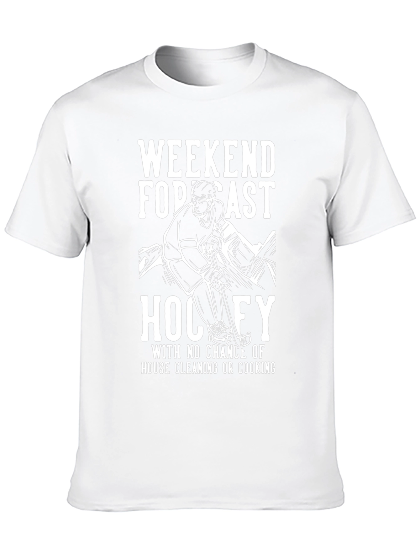 Weekend Forecast Hockey T-Shirt - No Cleaning!