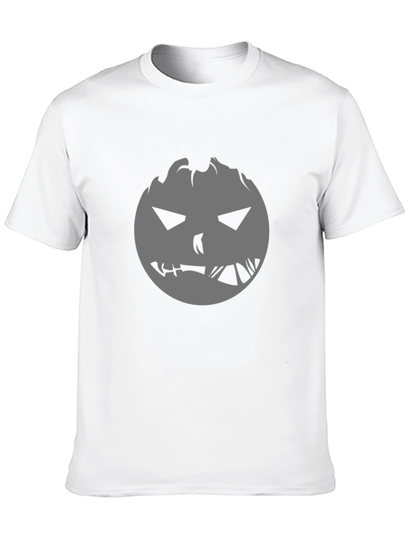 Spooky Pumpkin Face Graphic Tee - Halloween Ready
