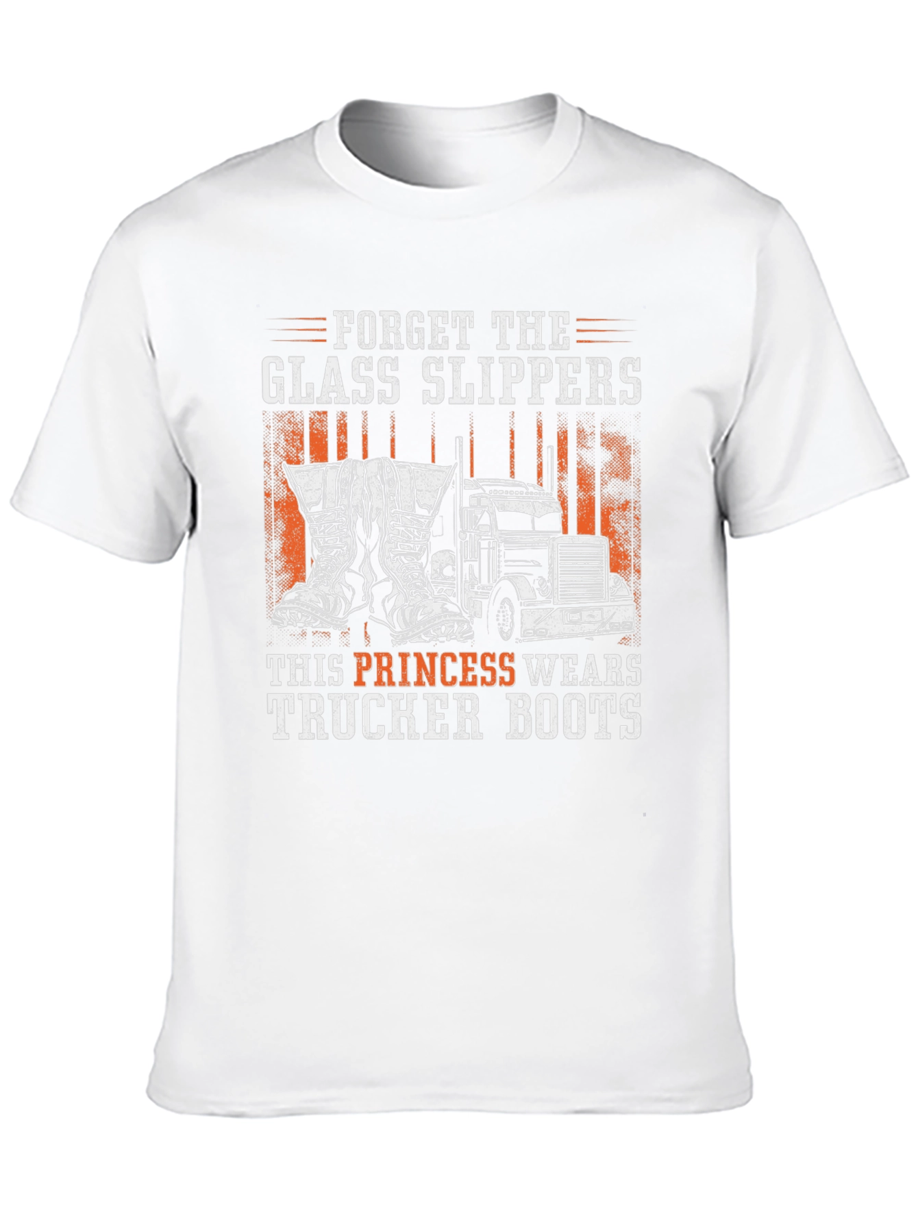 Trucker Boots Princess Graphic Tee