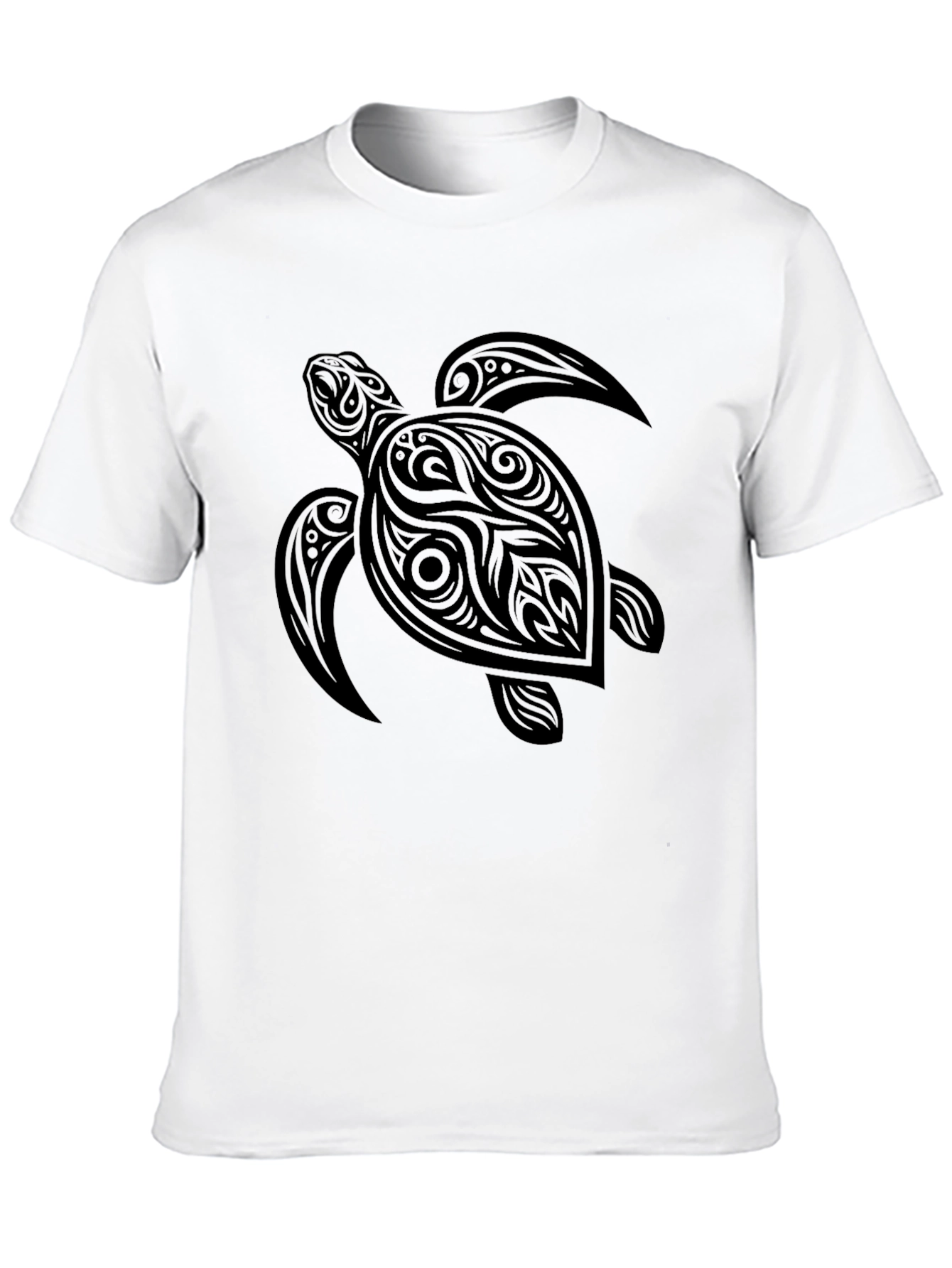 Tribal Turtle Graphic Tee - Black